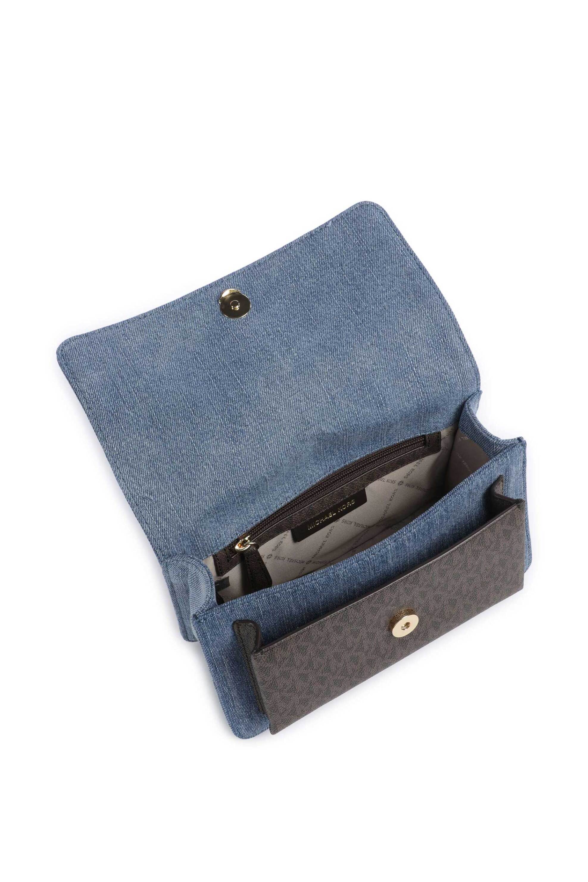 Michael Kors Γυναικεία Denim Τσάντα Ώμου Claire Large - 30S6Gc7L3C Blue
