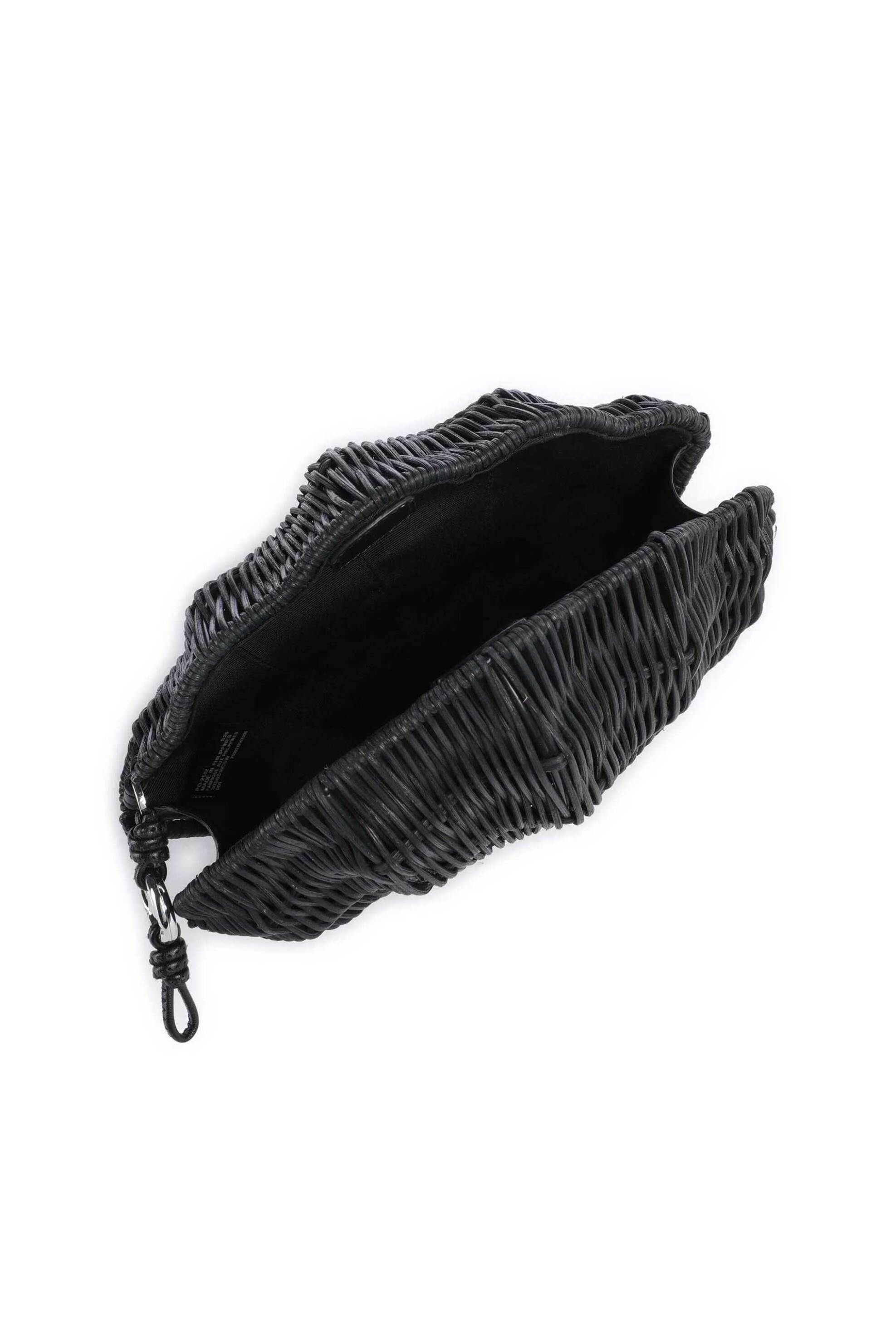 MICHAEL KORS Michael Kors γυναικεία ψάθινη τσάντα clutch "Shelly" - 30S6S16C5W Μαύρο - 3