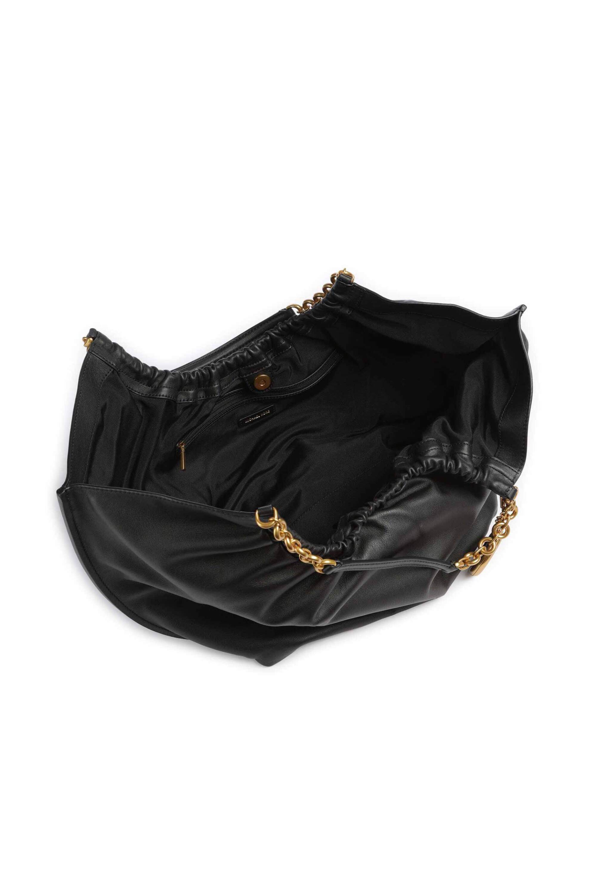 MICHAEL KORS Michael Kors γυναικεία δερμάτινη τσάντα tote "Indie Large" - 30T6A50T9L Μαύρο - 3
