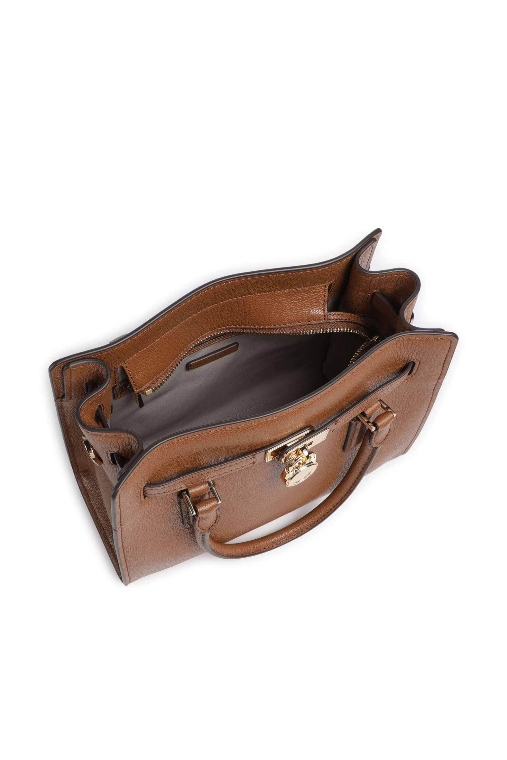 Michael Kors Γυναικεία Δερμάτινη Τσάντα Χειρός Hamilton Moderne Small - 30T6Gnxs1L Ταμπά