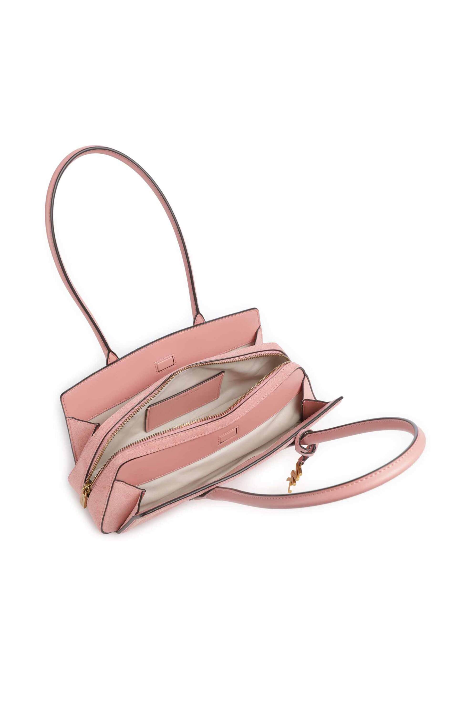 Michael Kors Γυναικεία Δερμάτινη Τσάντα Ώμου Laila Small - 30T6A9It0S Ροζ