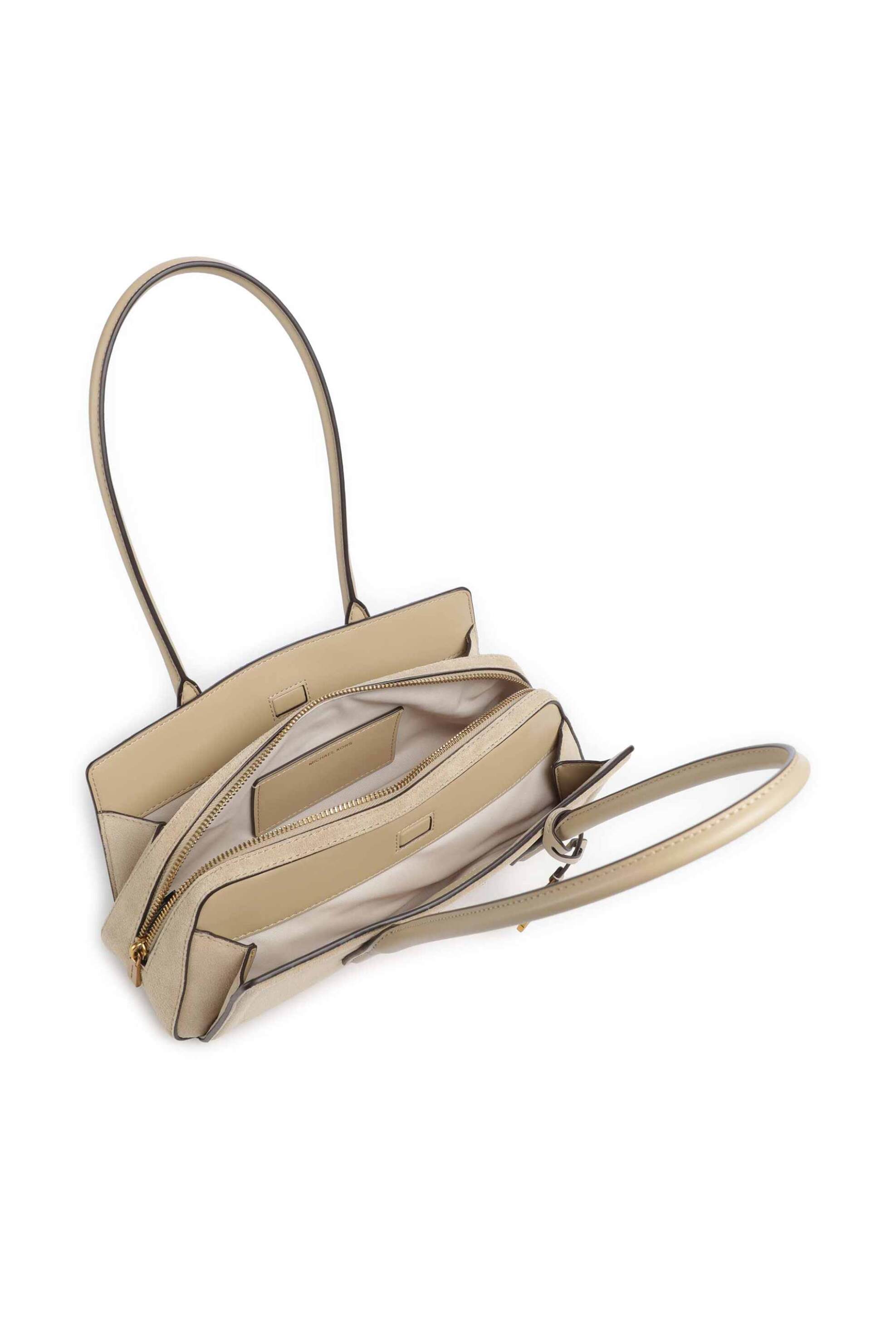 Michael Kors Γυναικεία Δερμάτινη Τσάντα Ώμου Laila Small - 30T6A9It0S Μπεζ