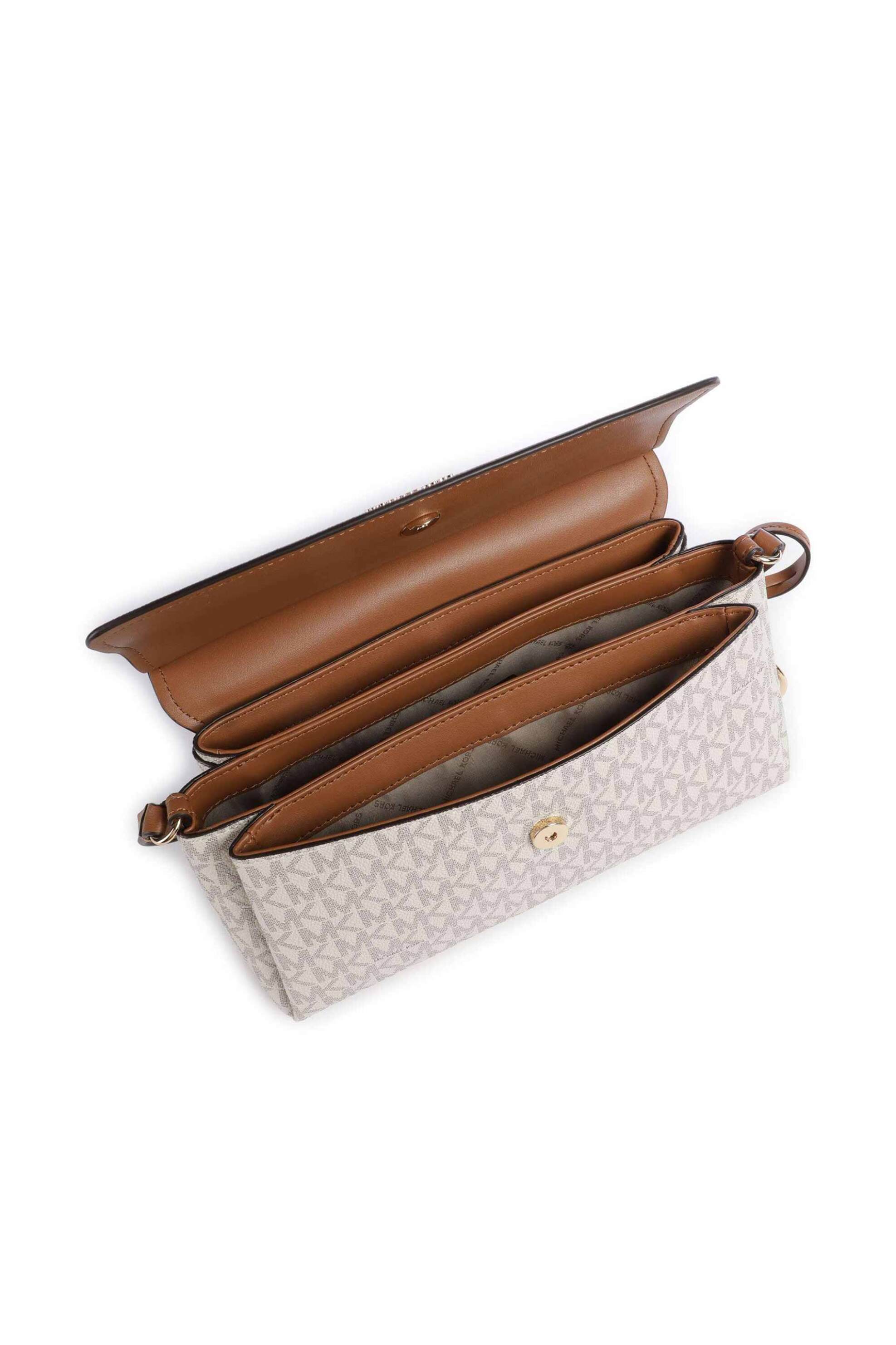 Michael Kors Γυναικεία Τσάντα Ώμου Landry Medium - 32T6Gx7U8B Εκρού