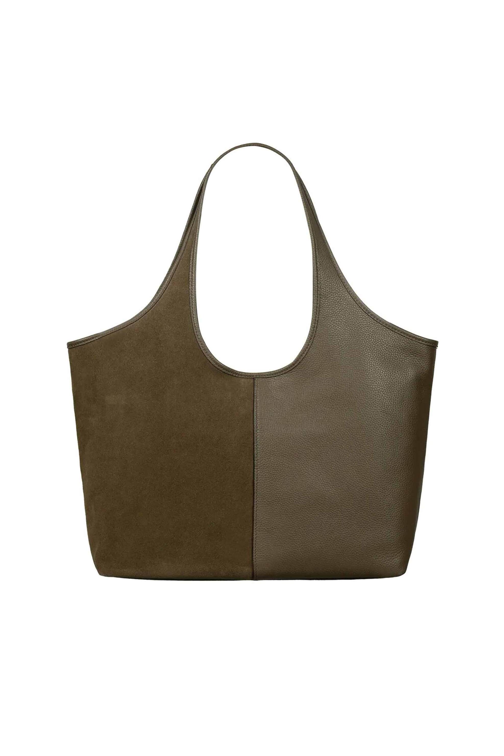 Michael Kors γυναικεία δερμάτινη τσάντα ώμου - 30T6G51T3S Χακί