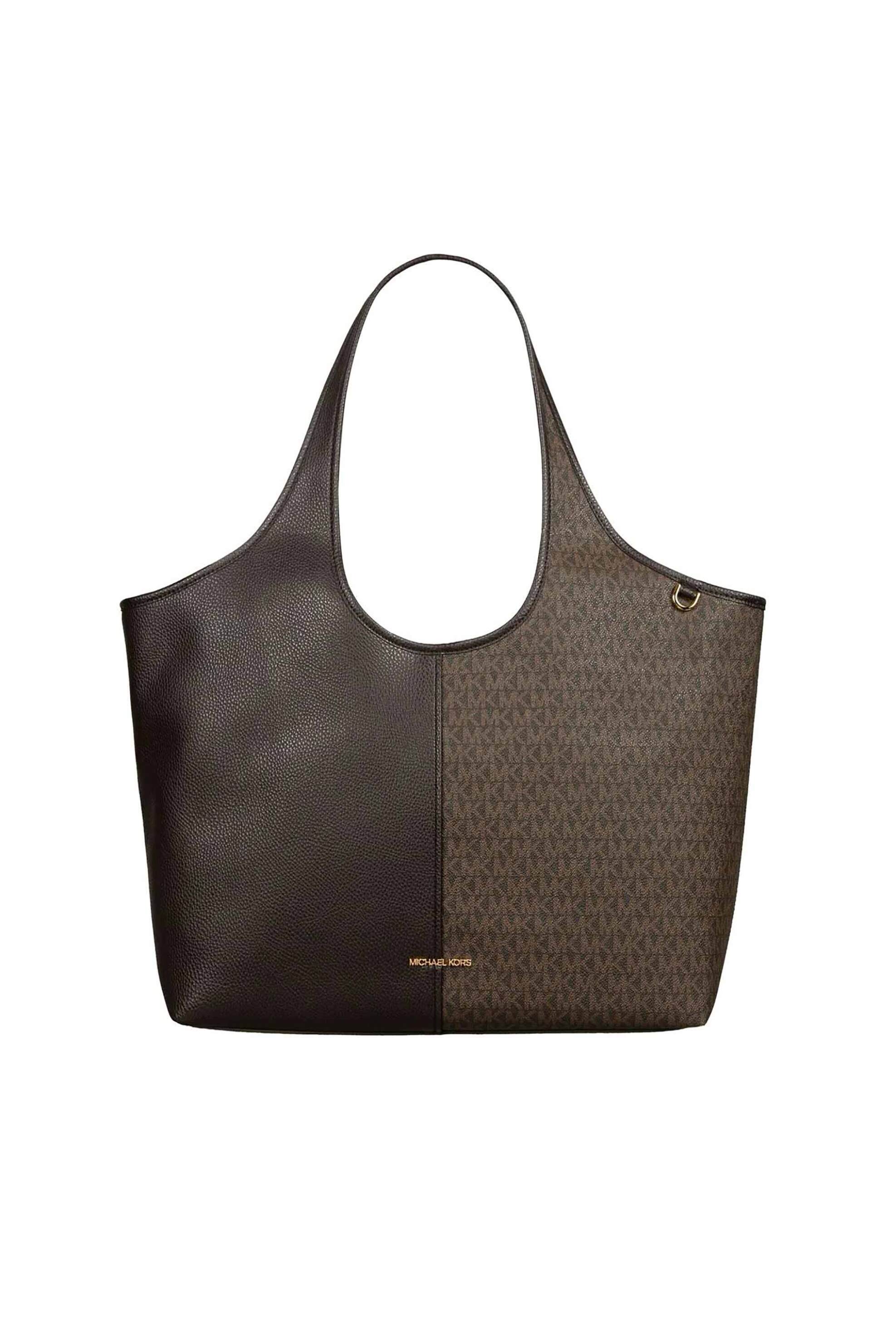 Michael Kors γυναικεία τσάντα ώμου με all-over logo - 30T6G51T9B Καφέ