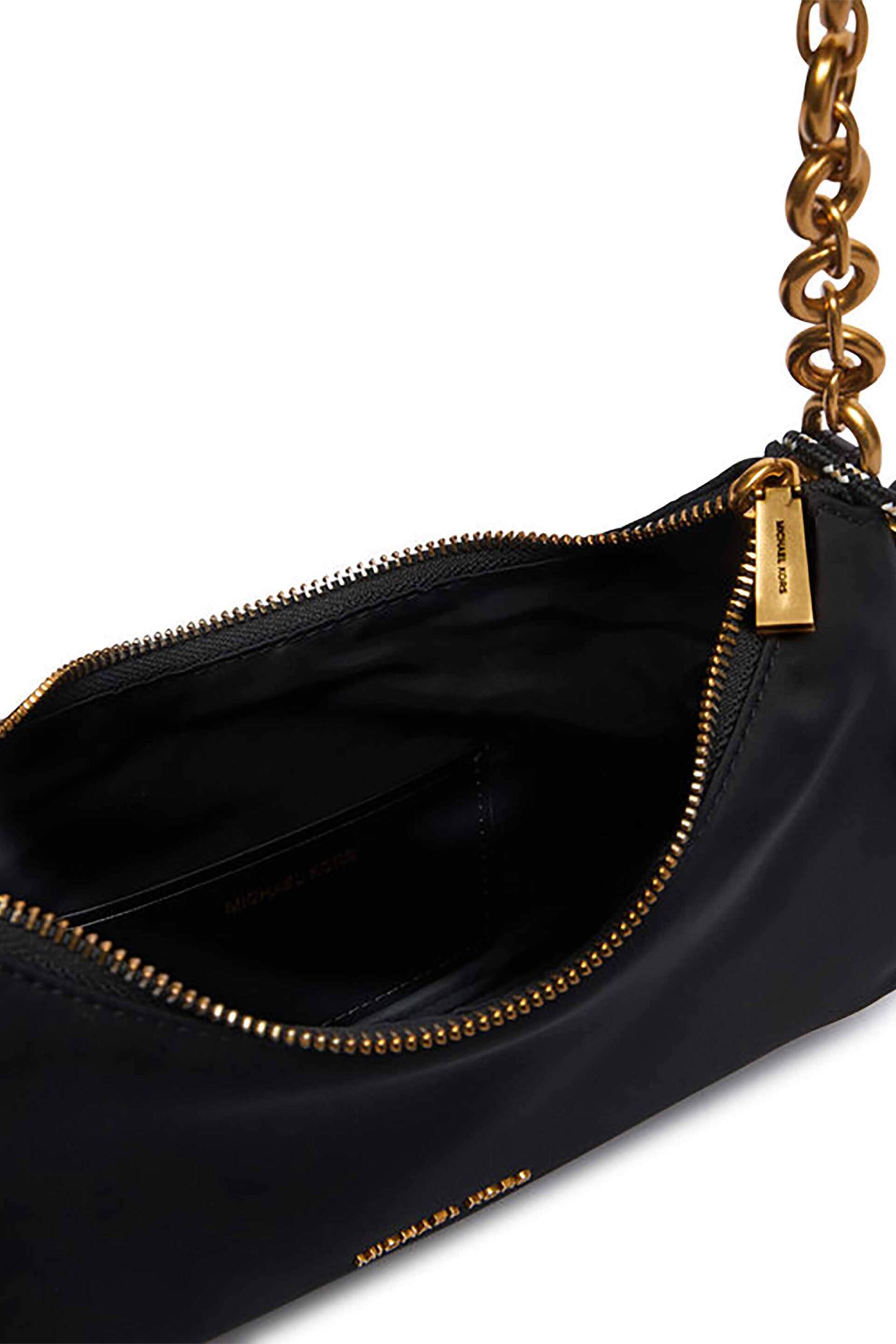 MICHAEL KORS Michael Kors γυναικεία τσάντα ώμου με διακοσμητικό μπρελόκ - 32T6AY5C2C Μαύρο - 3