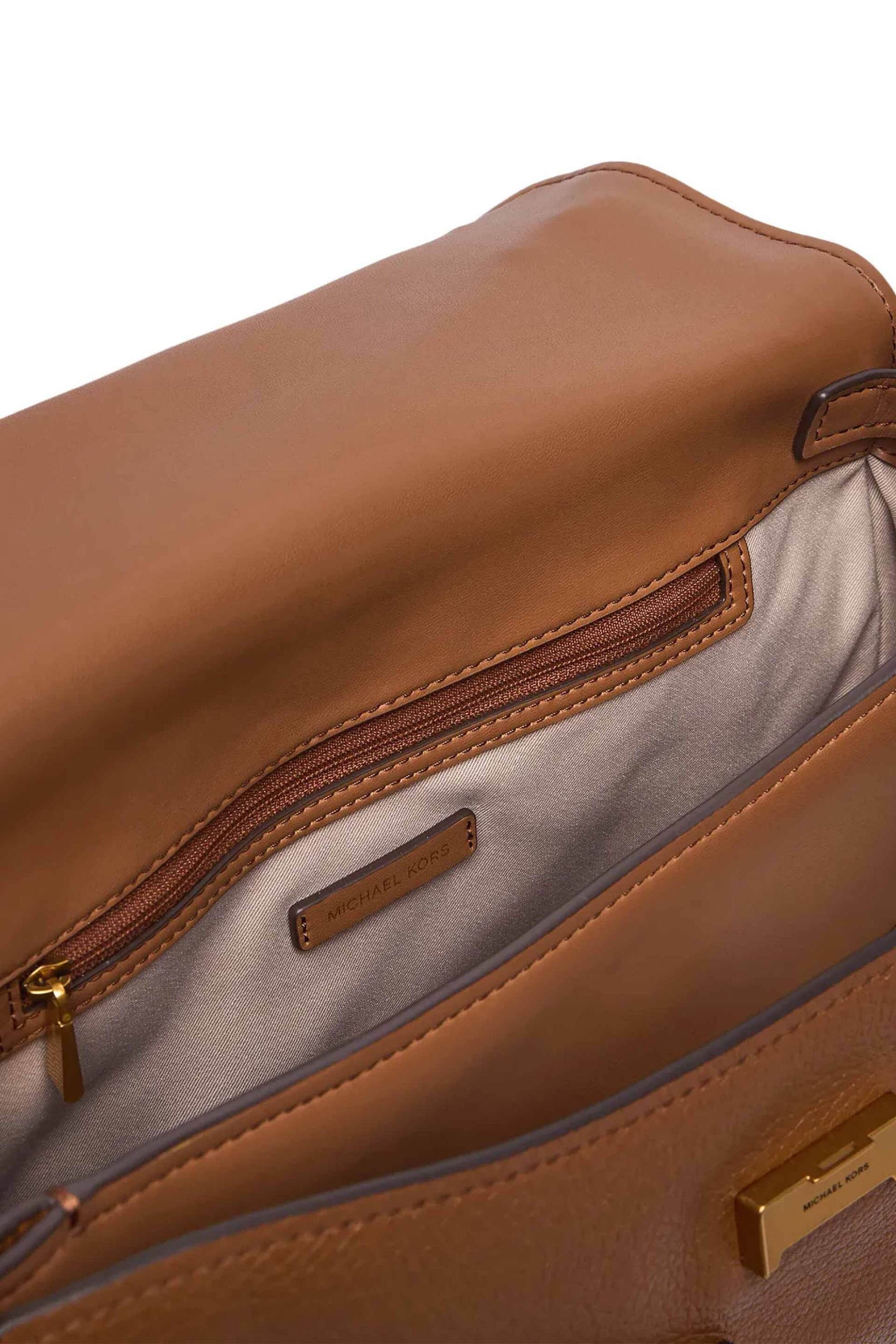 MICHAEL KORS Michael Kors γυναικεία δερμάτινη τσάντα ώμου "Hamilton" - 30F6ANXS7E Ταμπά - 3