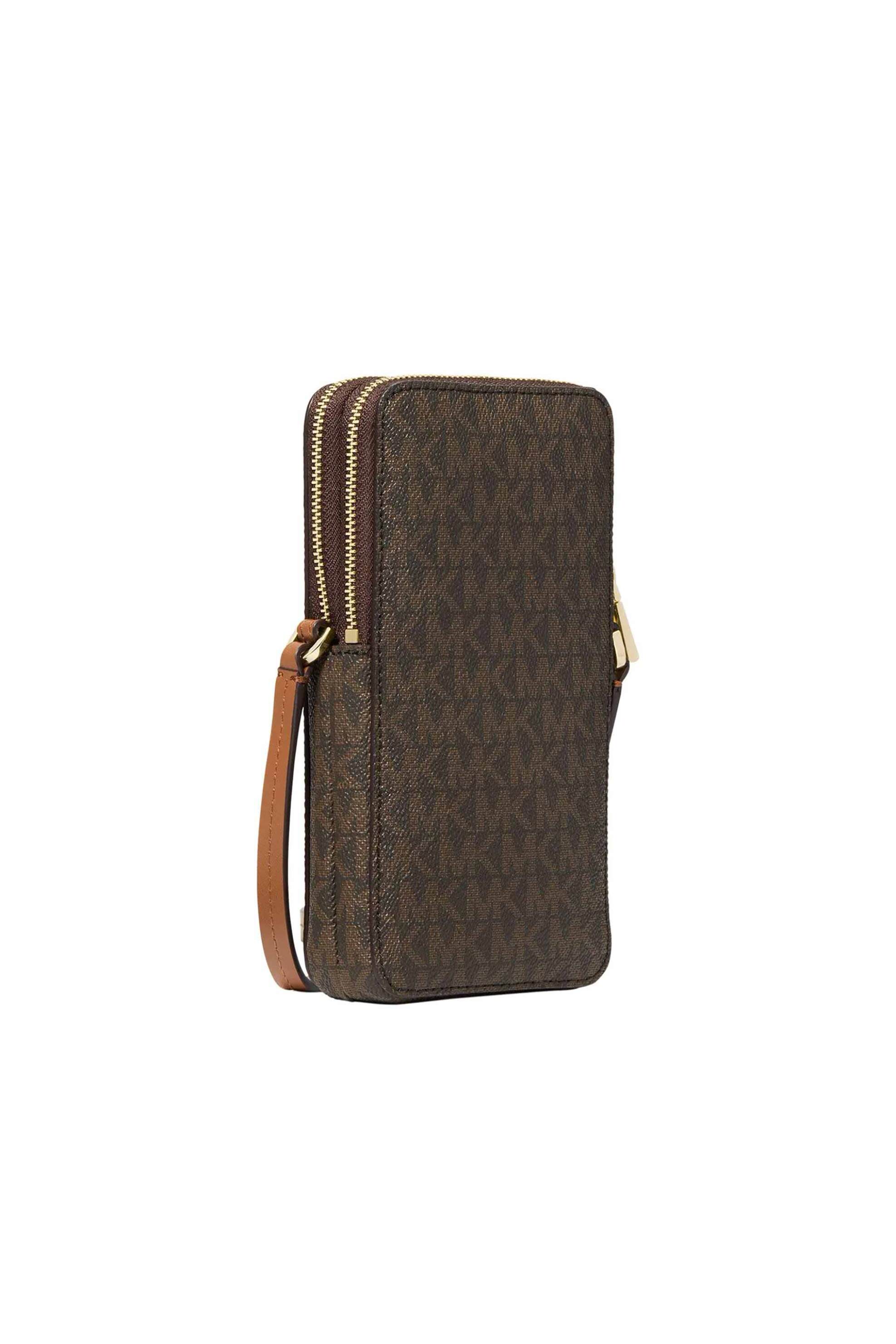 Michael Kors γυναικεία τσάντα crossbody με all-over logo - 32F6GJ6C5B Καφέ