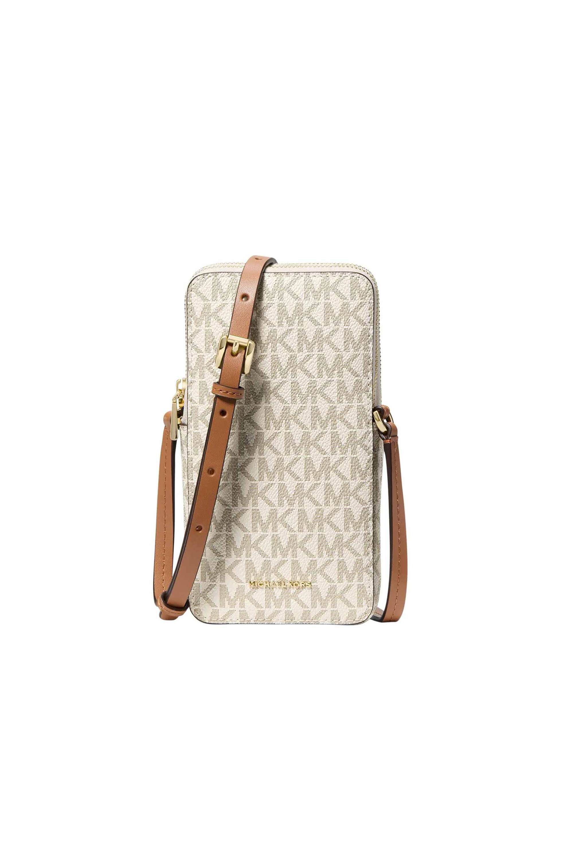 Michael Kors γυναικεία τσάντα crossbody με all-over logo - 32F6GJ6C5B Εκρού