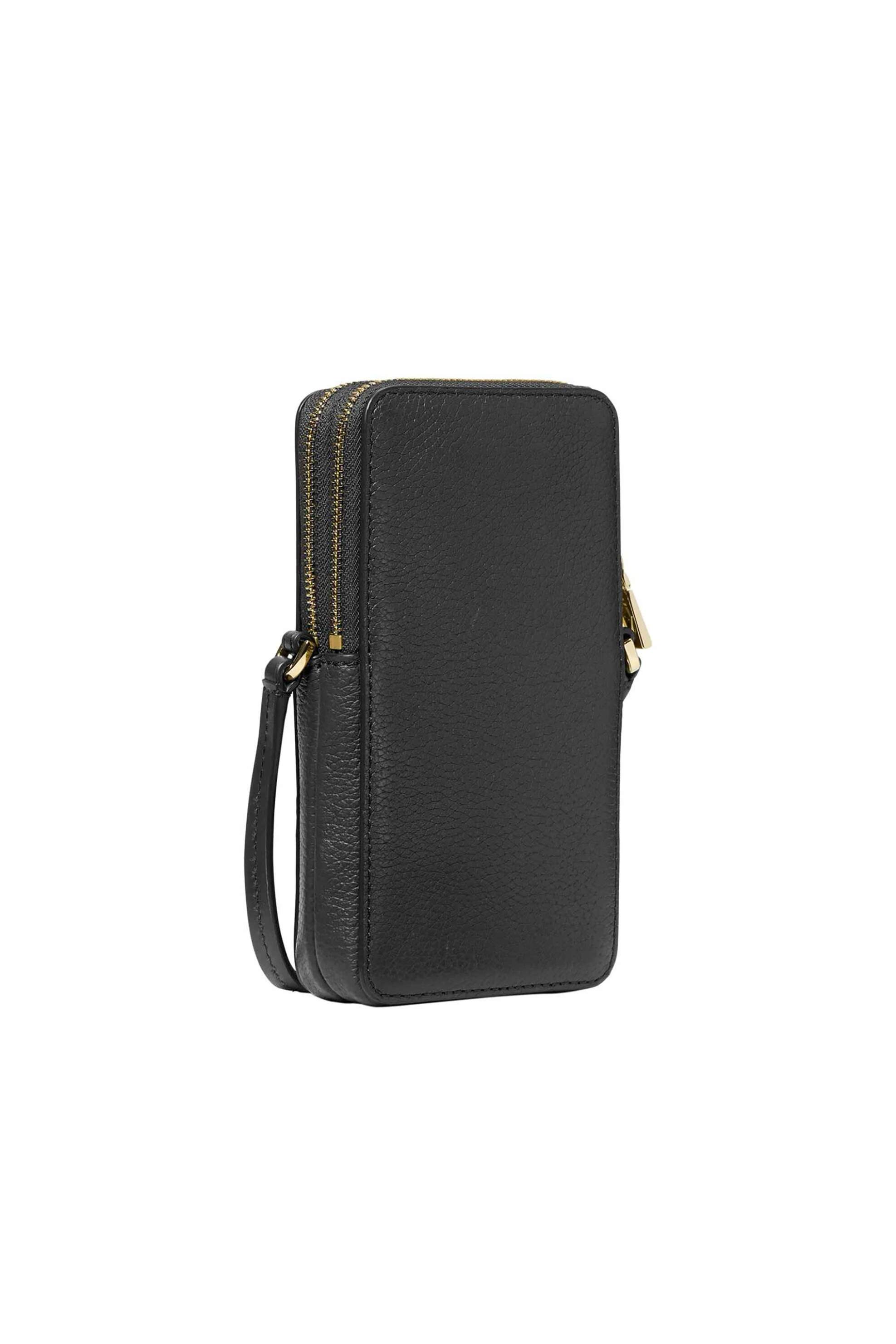 Michael Kors γυναικεία τσάντα crossbody μονόχρωμη με μεταλλικό λογότυπο - 32F6GJ6C5L Μαύρο