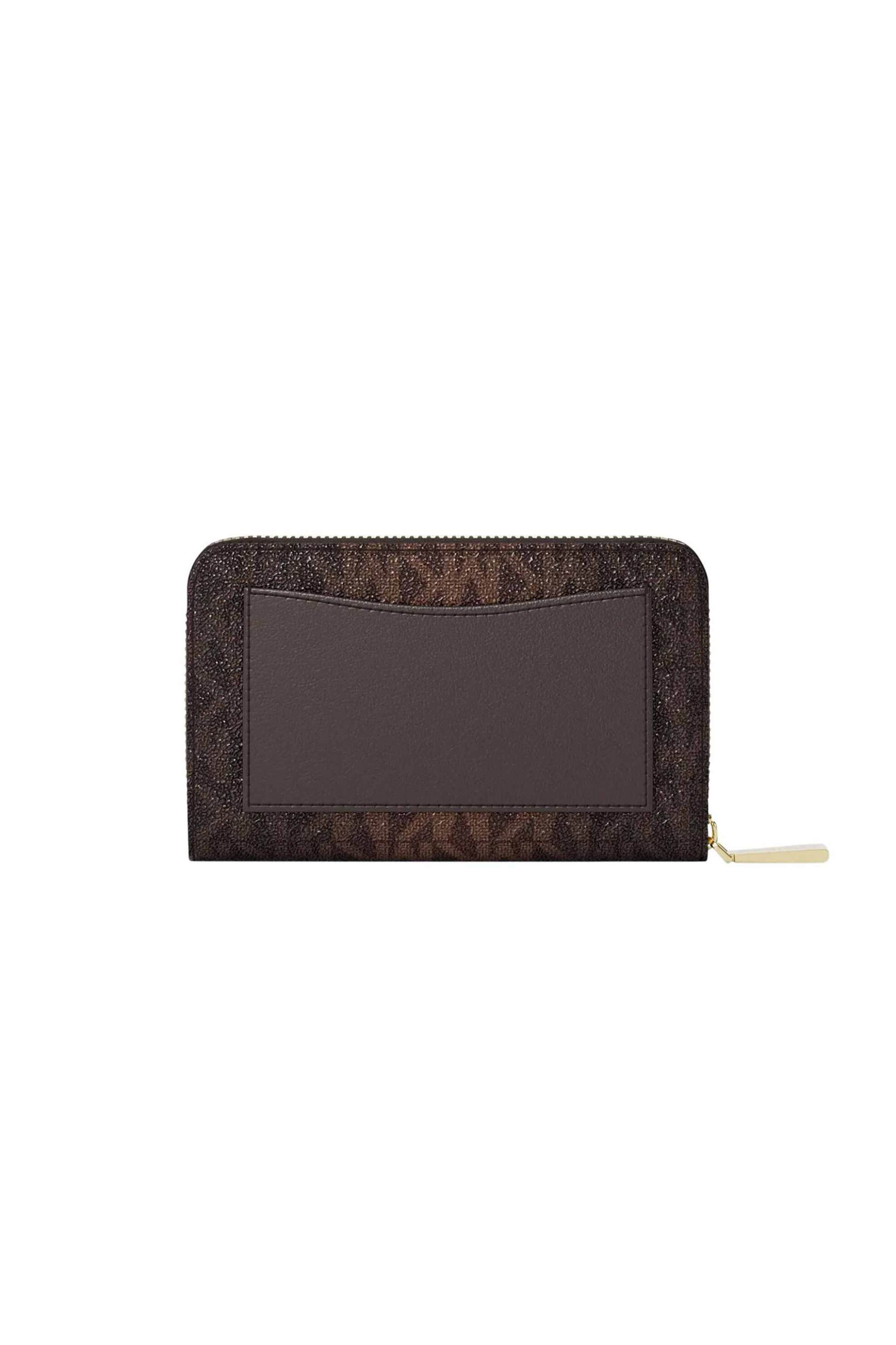 Michael Kors γυναικείο πορτοφόλι με all-over monogram - 32F6GJ6D0B Καφέ