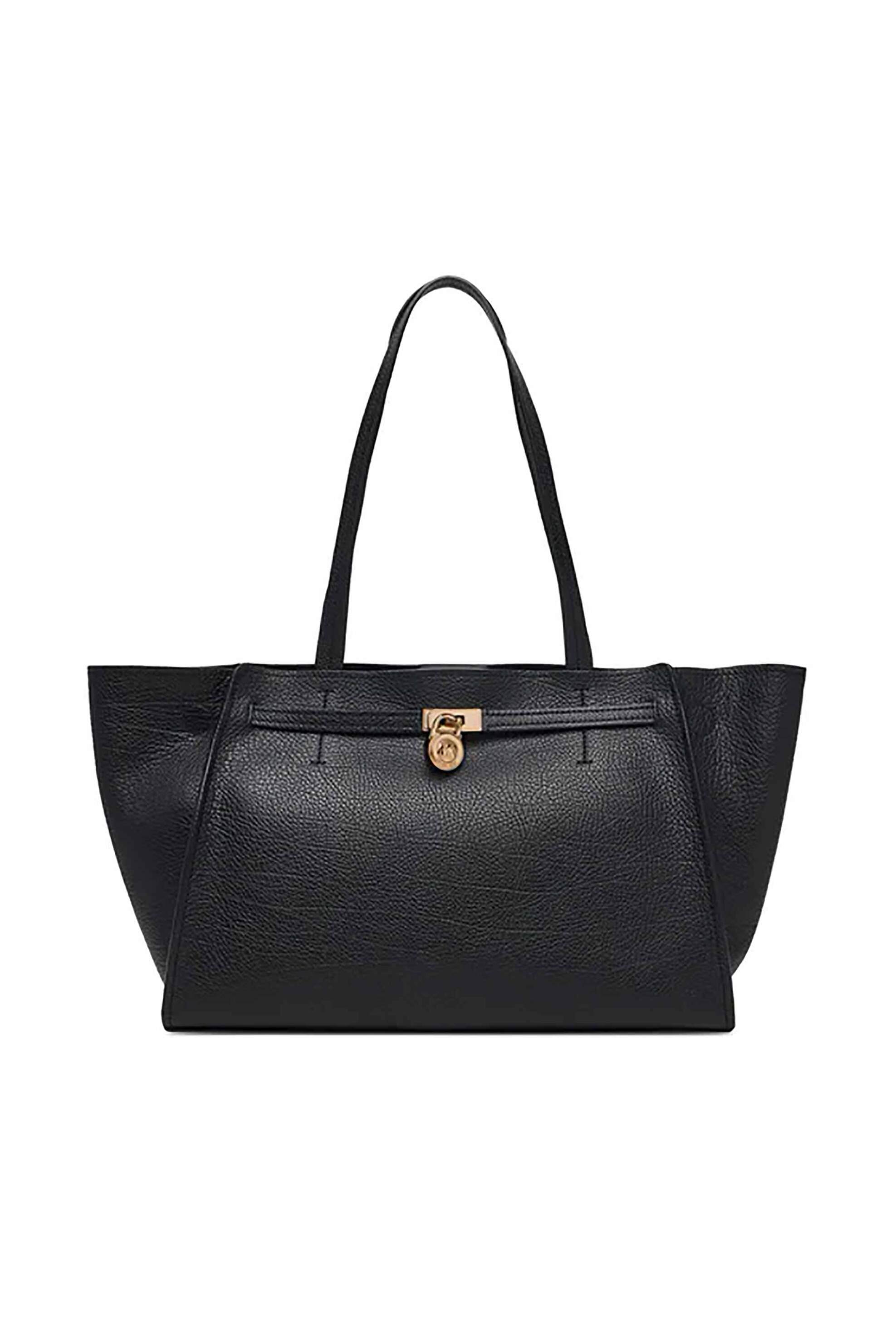 Michael Kors γυναικεία suede τσάντα ώμου tote με μεταλλικό λογότυπο 