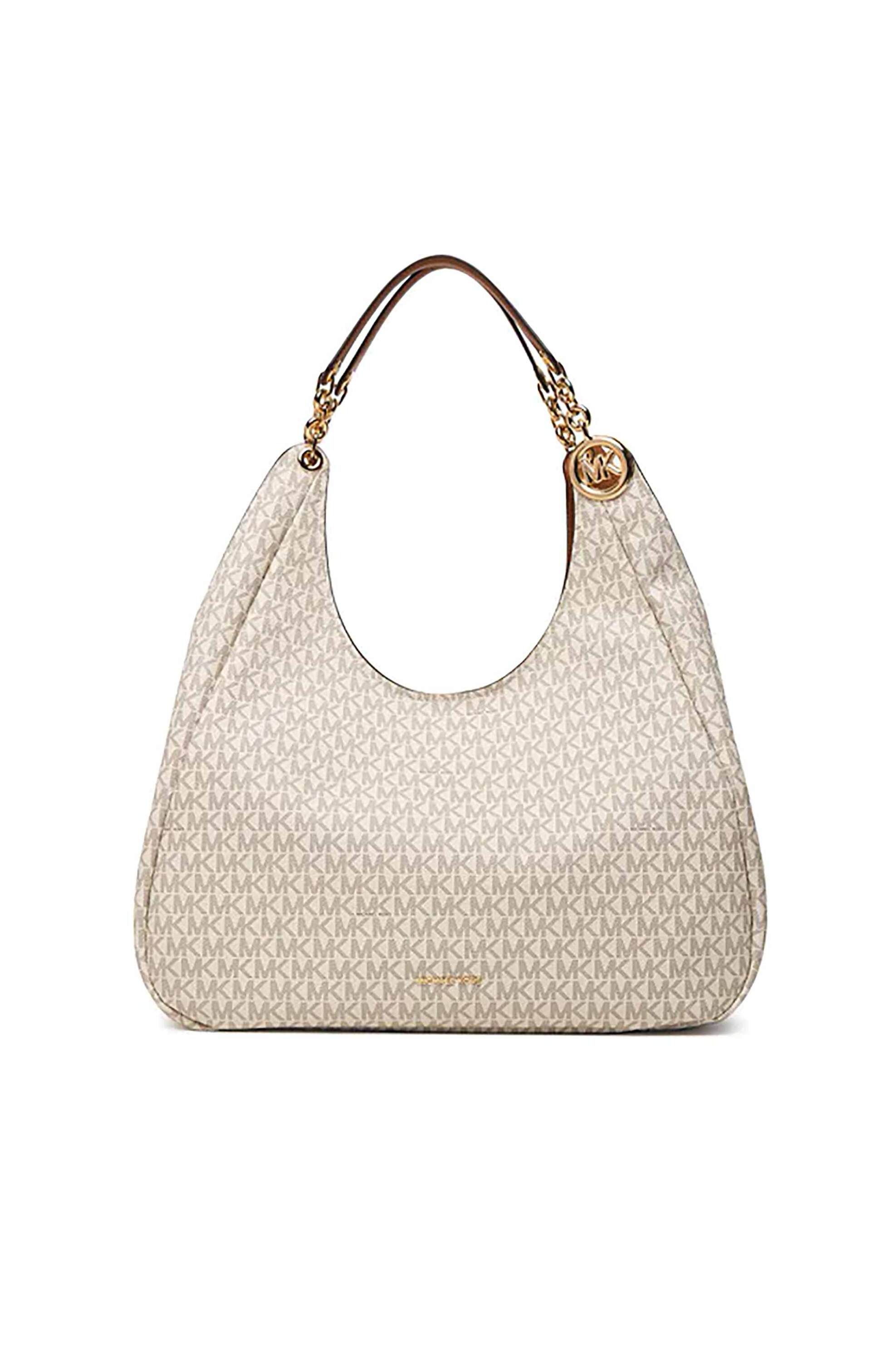 Michael Kors γυναικεία τσάντα ώμου με all-over logo - 30F6GEJE7B Εκρού