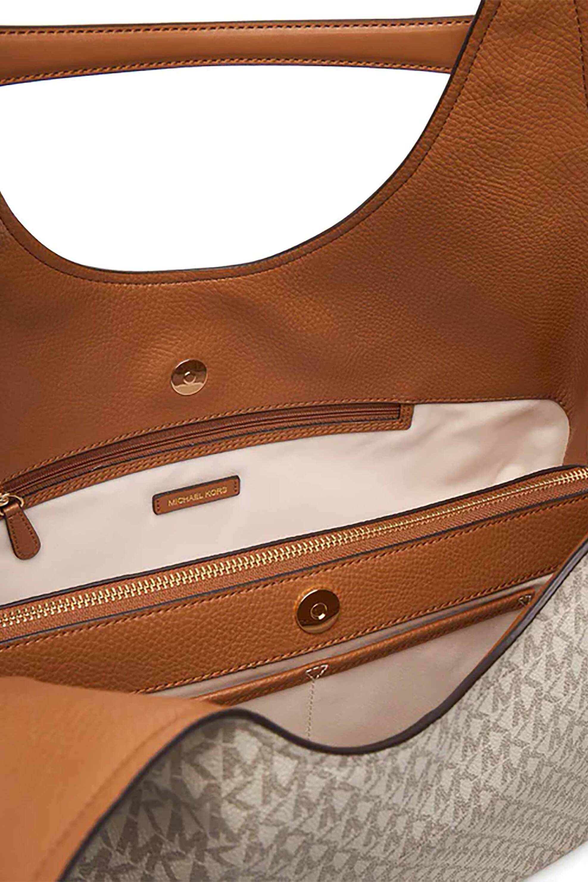 MICHAEL KORS Michael Kors γυναικεία τσάντα ώμου με all-over logo - 30F6GEJE7B Εκρού - 3