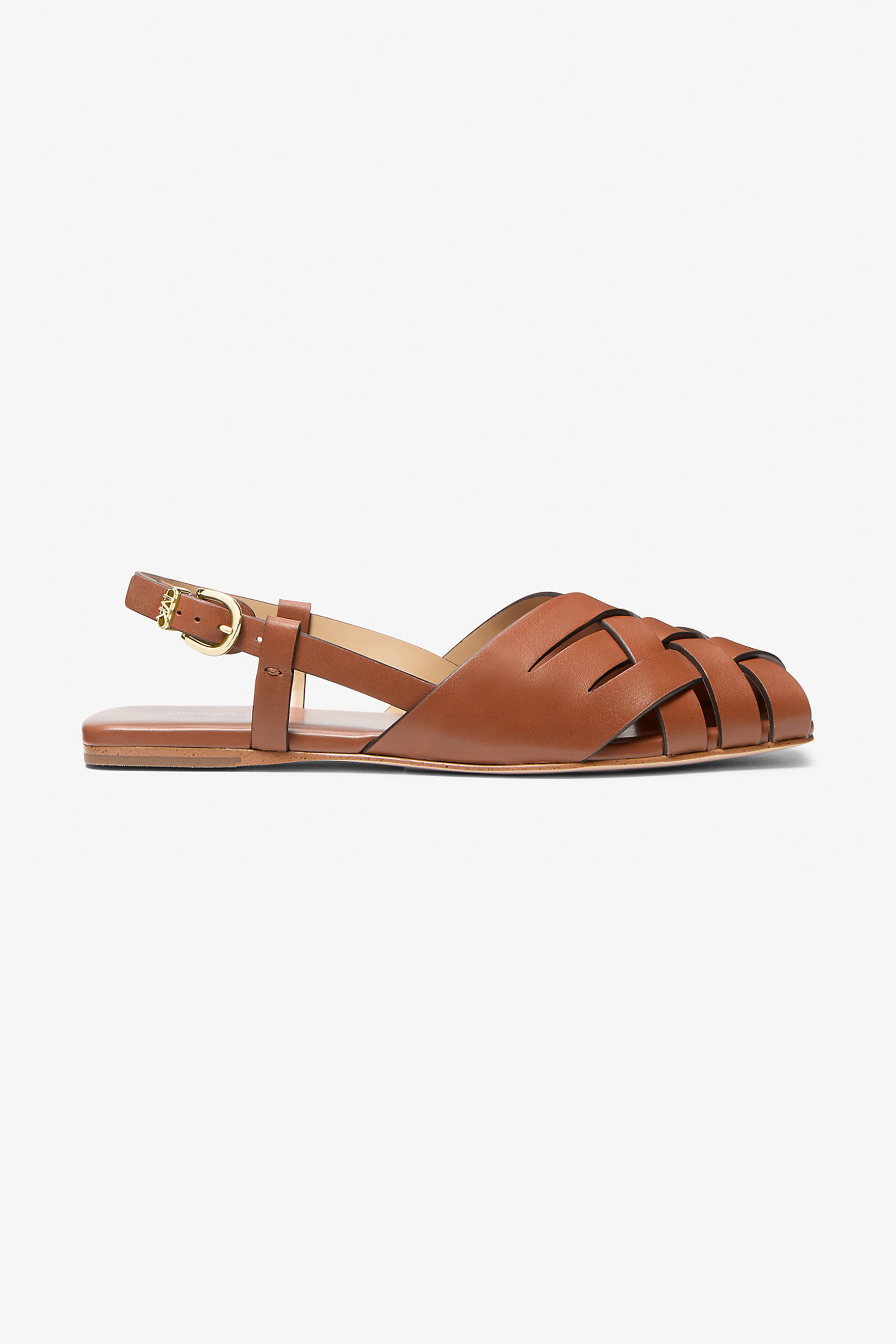  Michael Kors γυναικεία δερμάτινα σανδάλια slingback 