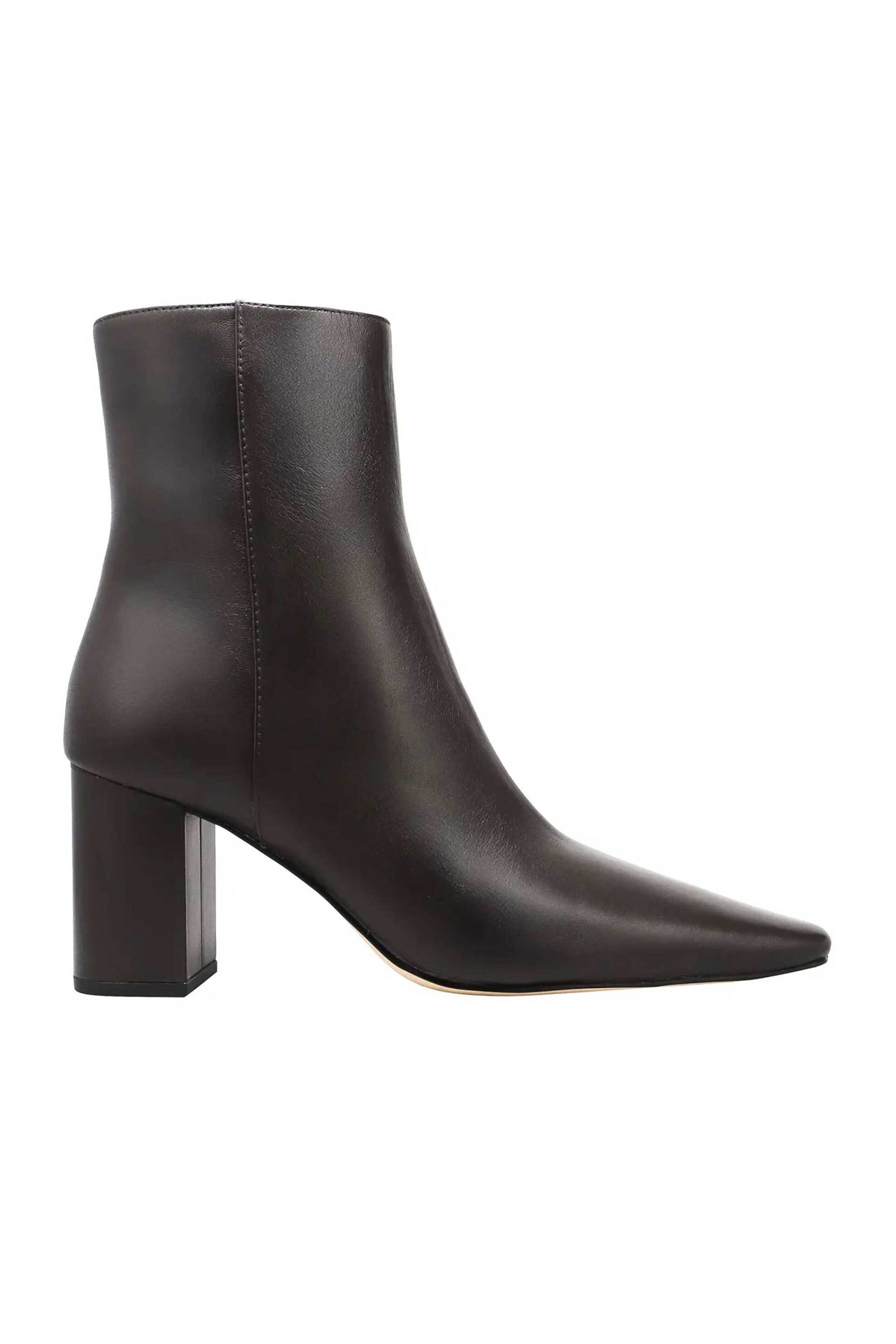 Michael Kors γυναικεία μποτάκια με χοντρό τακούνι "Elise" - 40T5ELME5L Καφέ