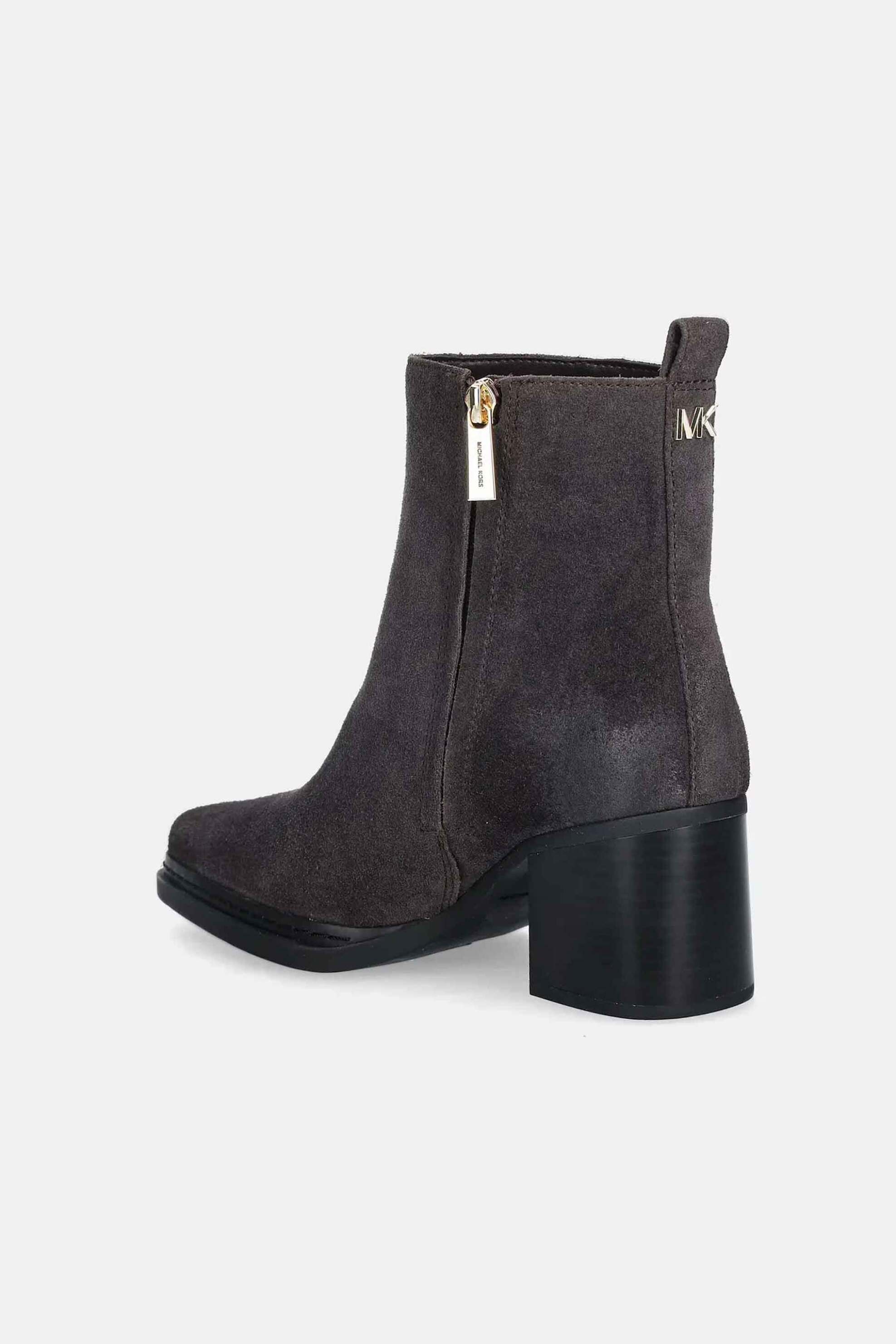 MICHAEL KORS Michael Kors γυναικεία μποτάκια suede με τακούνι "Lex" - 40F5LXME5S Καφέ - 3