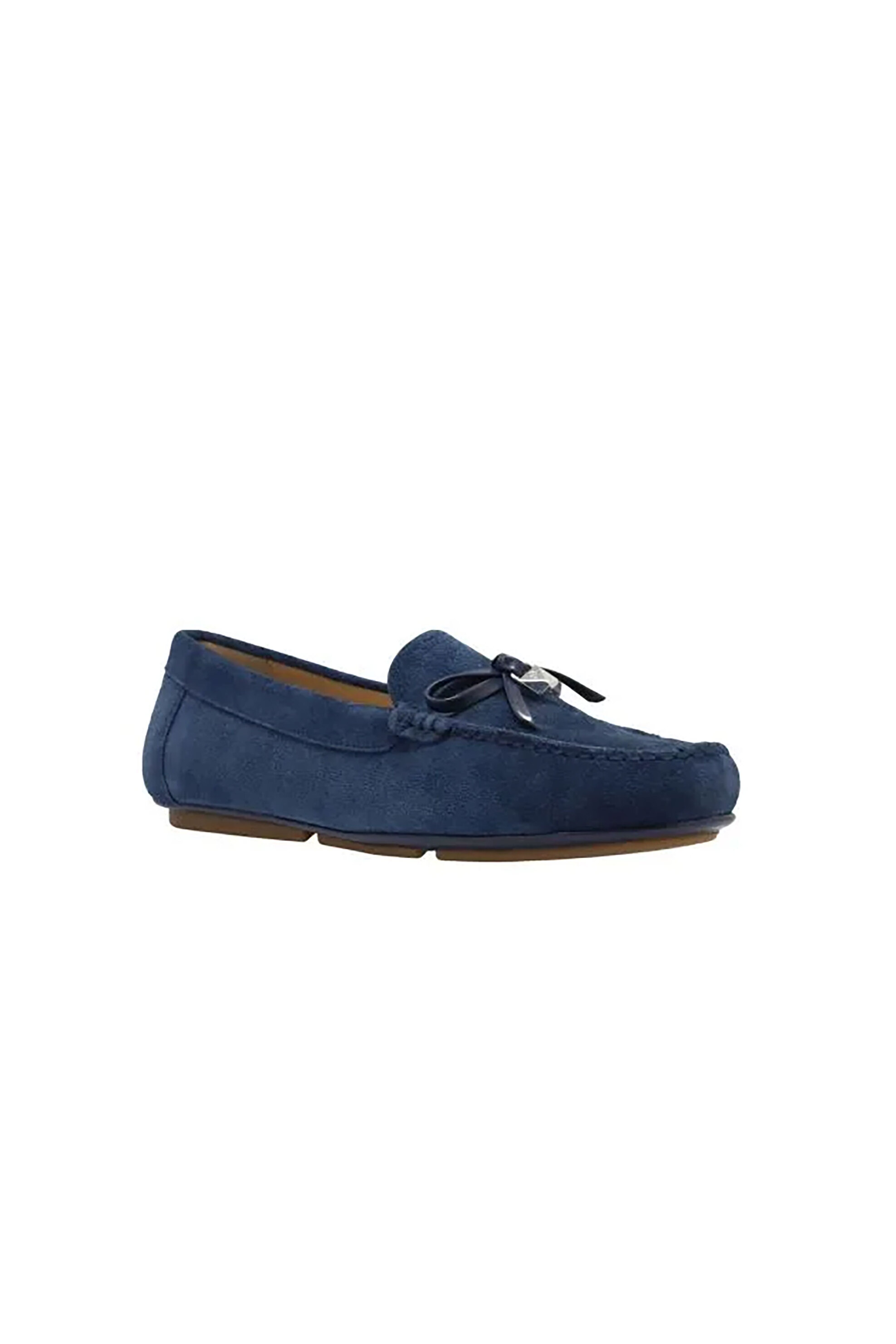 MICHAEL KORS Michael Kors γυναικεία δερμάτινα suede μοκασίνια "Juliette" - 40S3JTFR1S Σκούρο Μπλε - 2