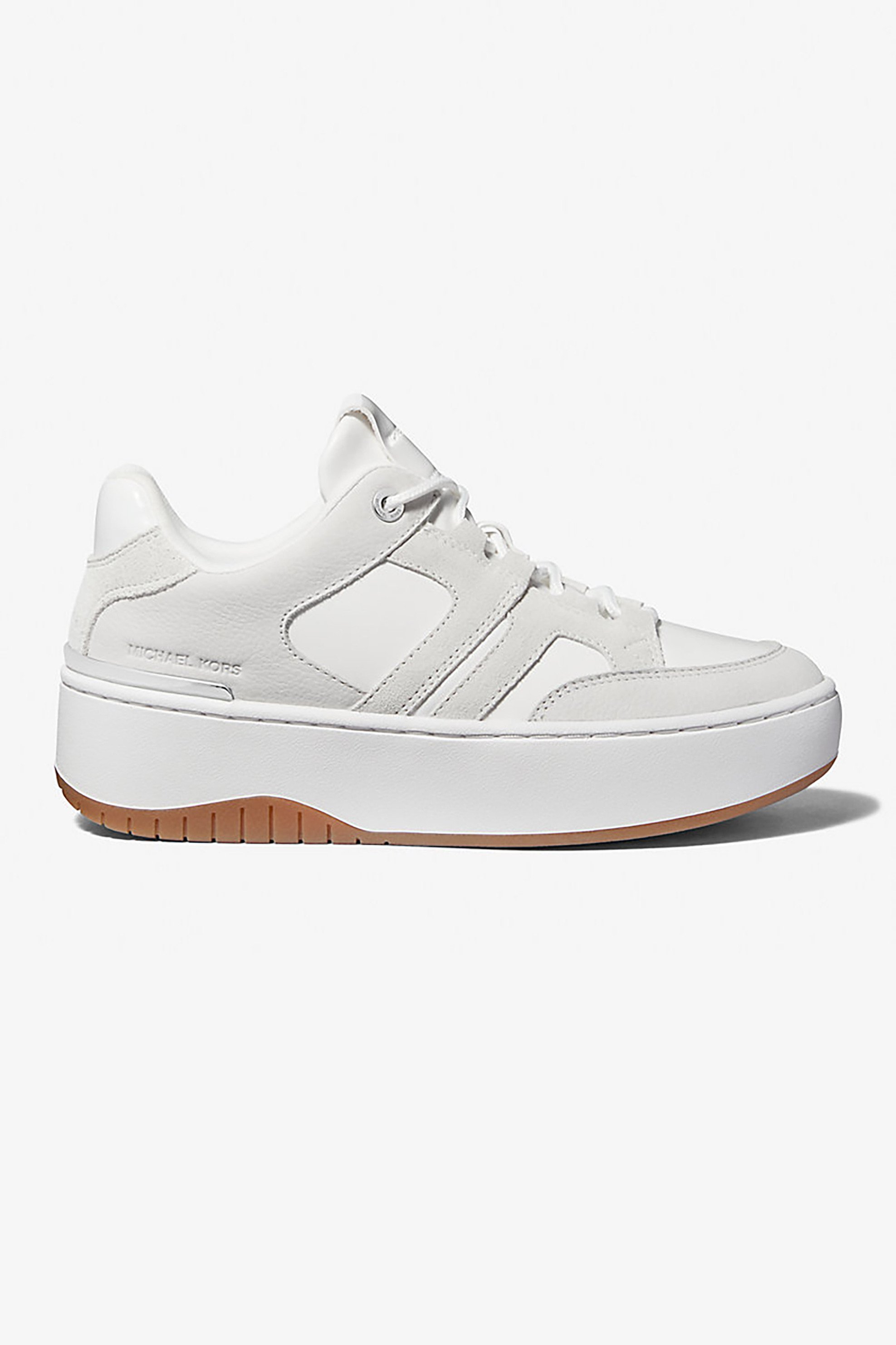 Michael Kors γυναικεία δερμάτινα sneakers "Ryder" - 43R6RYFS3L Λευκό