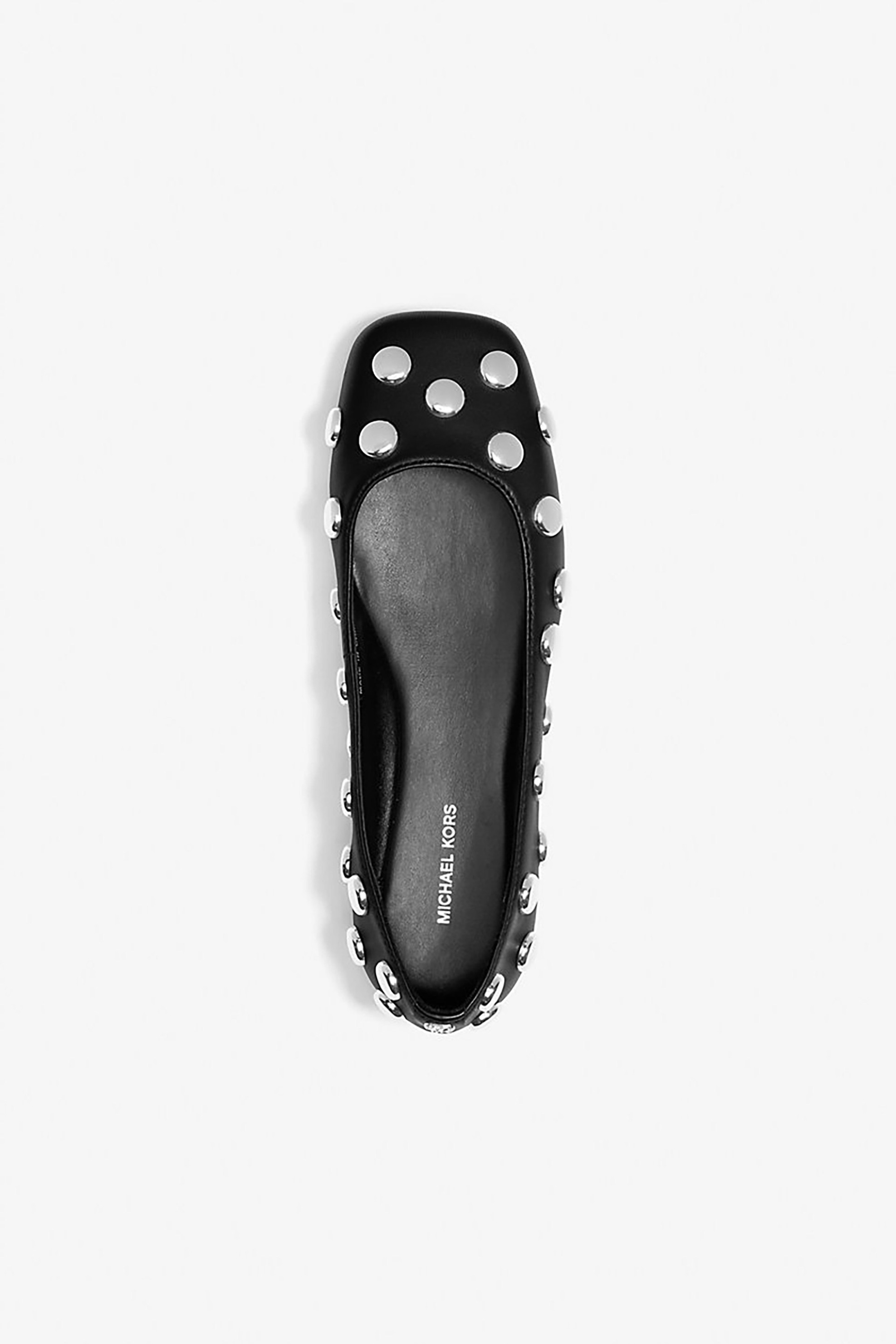 Michael Kors γυναικείες δερμάτινες μπαλαρίνες με τρουκς "Matilda" - 40R6MTFP2L Μαύρο φωτογραφία