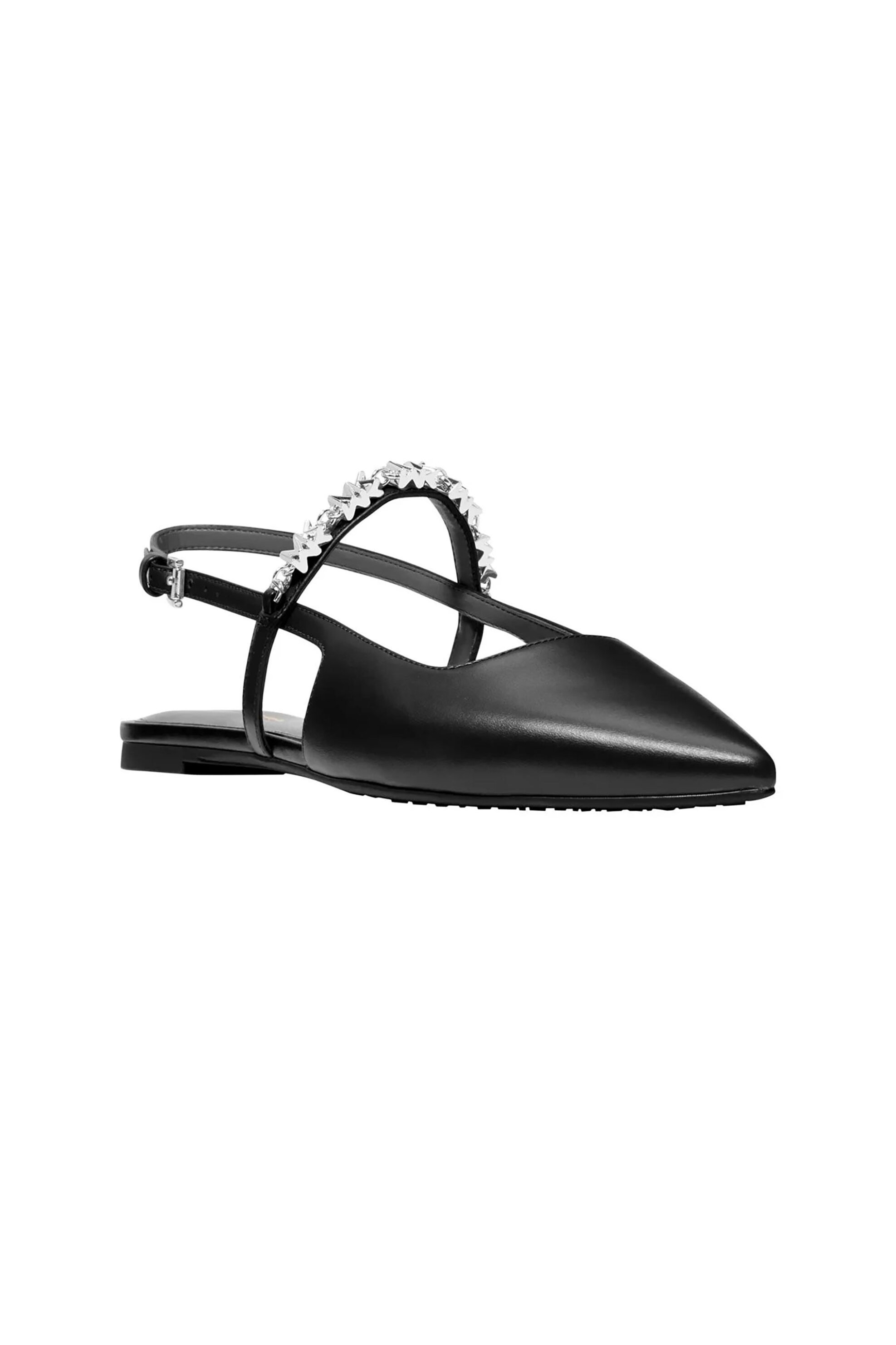 Michael Kors γυναικεία δερμάτινα flat slingback παπούτσια 