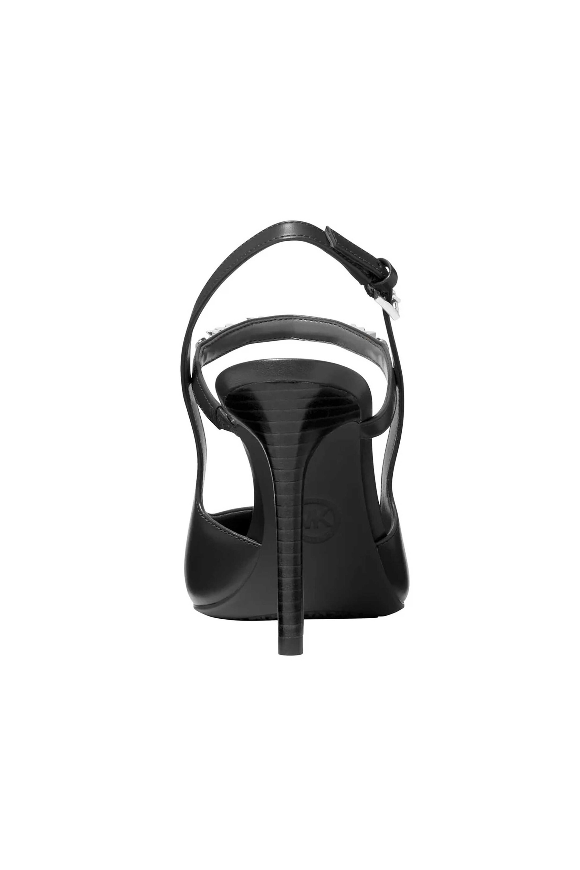 Michael Kors Γυναικείες Δερμάτινες Γόβες Slingback Dina - 40R6Dihp1L Μαύρο