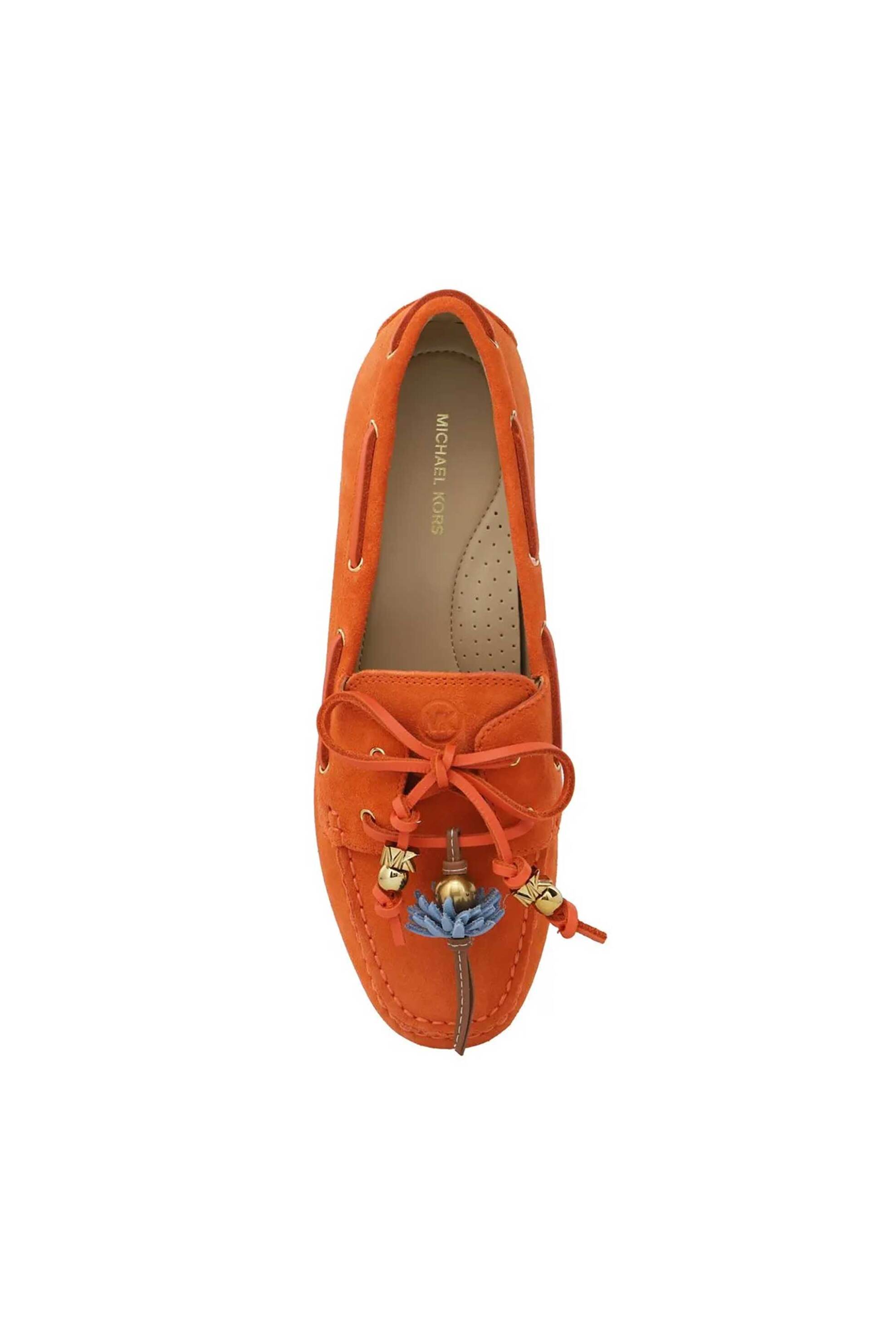 Michael Kors Γυναικεία Suede Μοκασίνια Fallon - 40S6Fafr2S Πορτοκαλί
