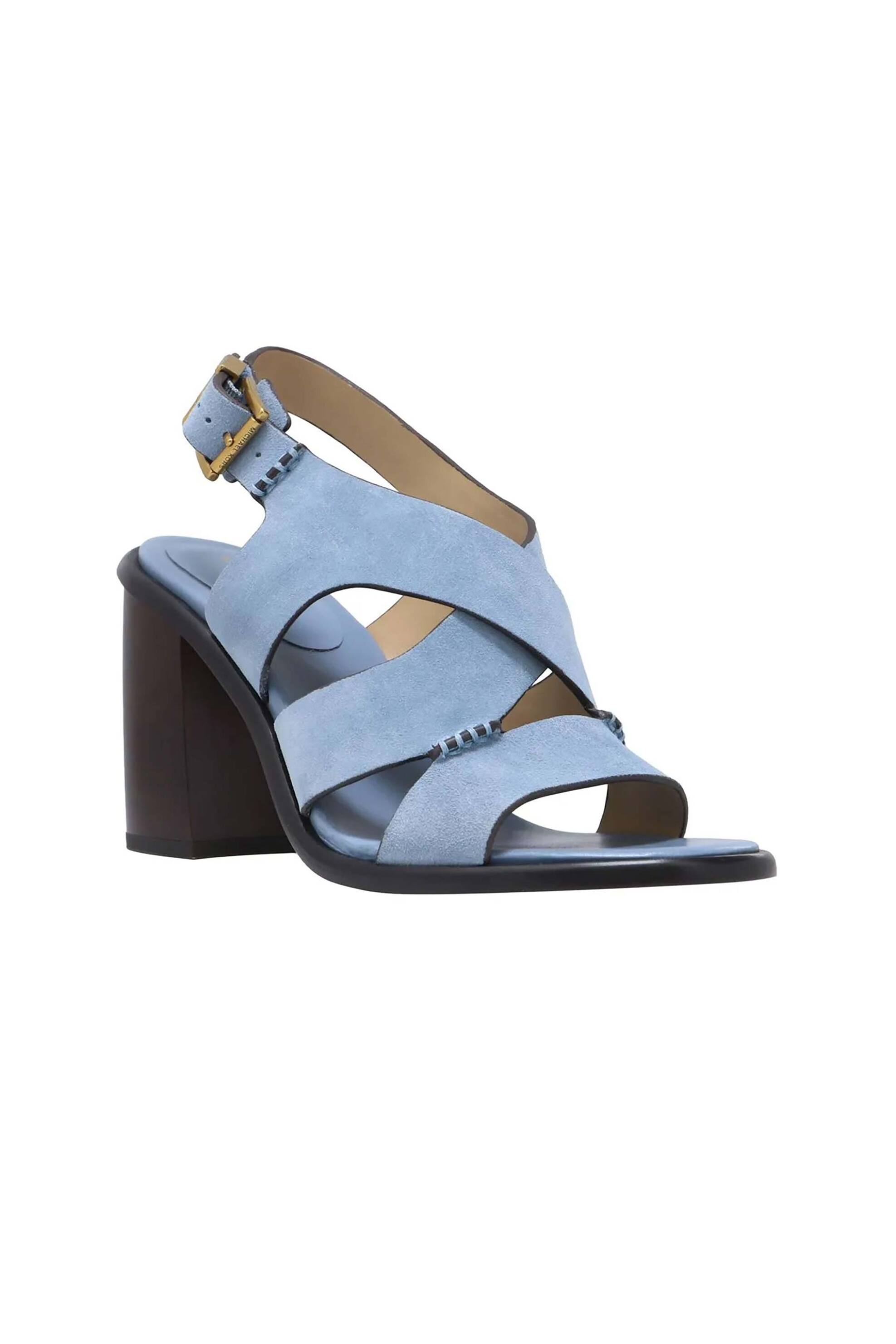 MICHAEL KORS Michael Kors γυναικεία suede πέδιλα "Raven" - 40S6RVHS1S Μπλε Ανοιχτό - 2