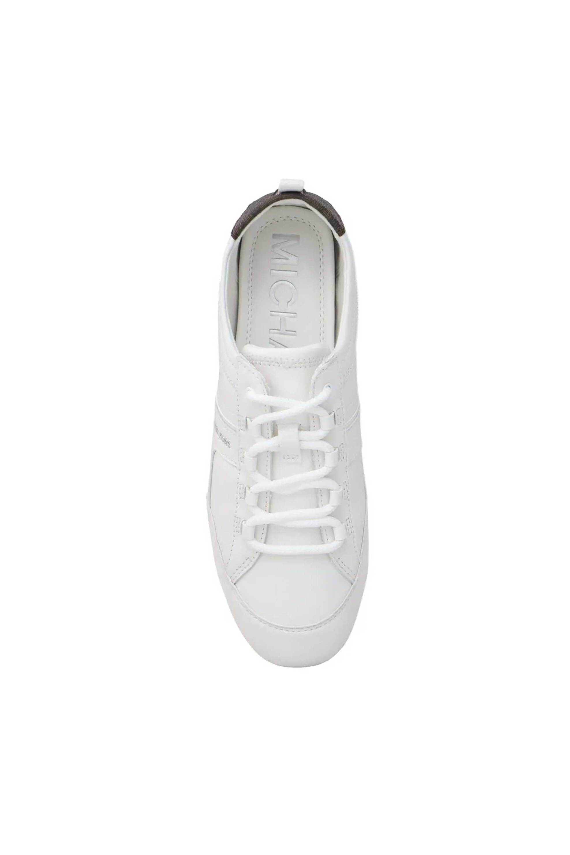 Michael Kors Γυναικεία Δερμάτινα Sneakers Keely - 43S6Klfs1L Λευκό