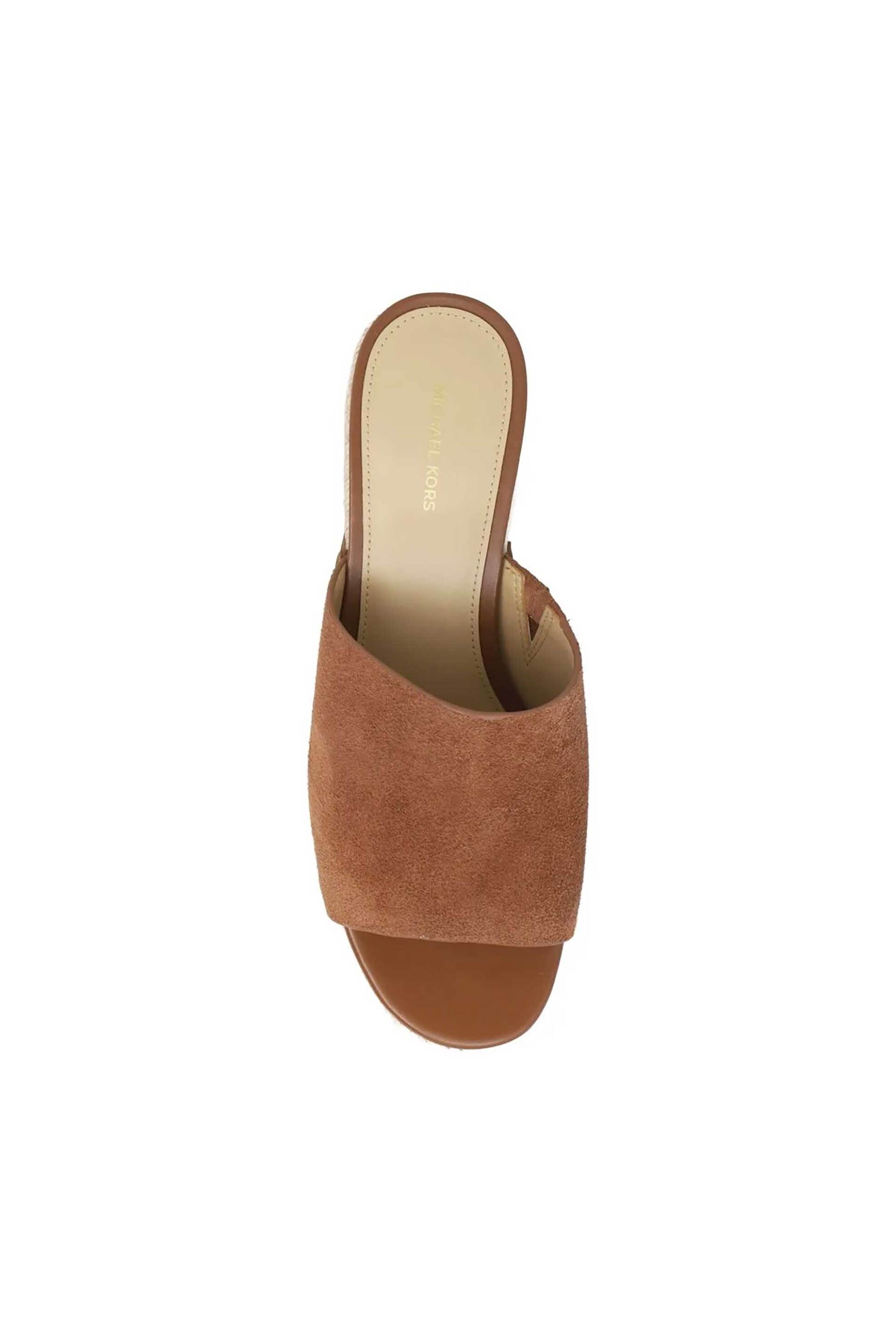 Michael Kors Γυναικείες Suede Πλατφόρμες Mayes - 40S6Myms1S Ταμπά