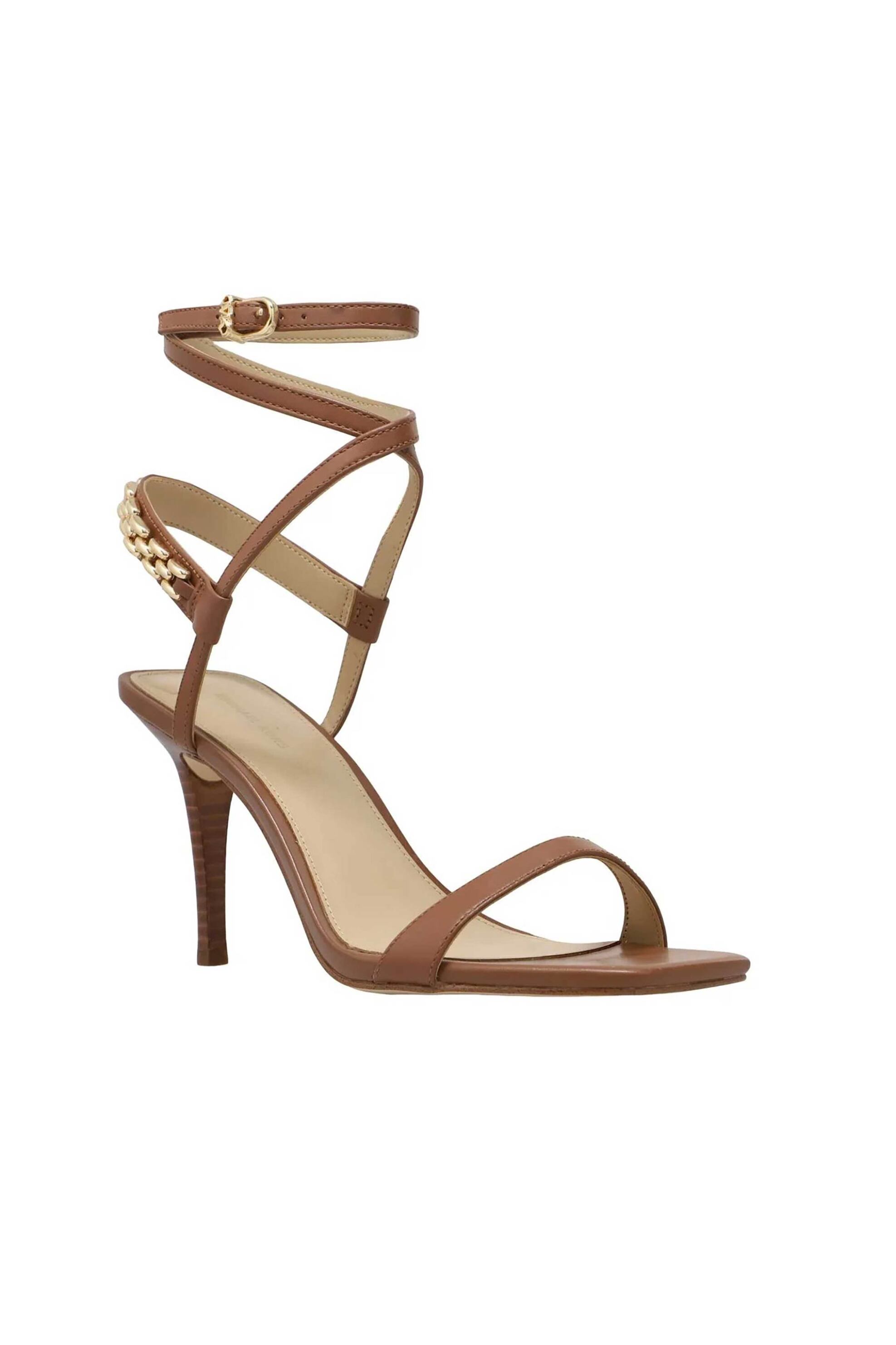 MICHAEL KORS Michael Kors γυναικεία δερμάτινα πέδιλα "Marcia" - 40S6MCHS2L Ταμπά - 2