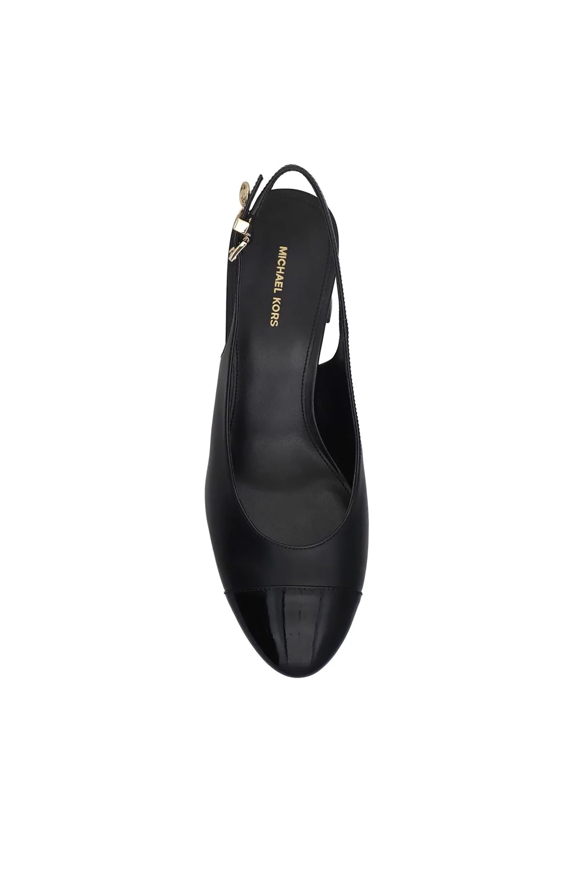 Michael Kors Γυναικείες Δερμάτινες Γόβες Slingback Piper - 40T6Pimp3L Μαύρο