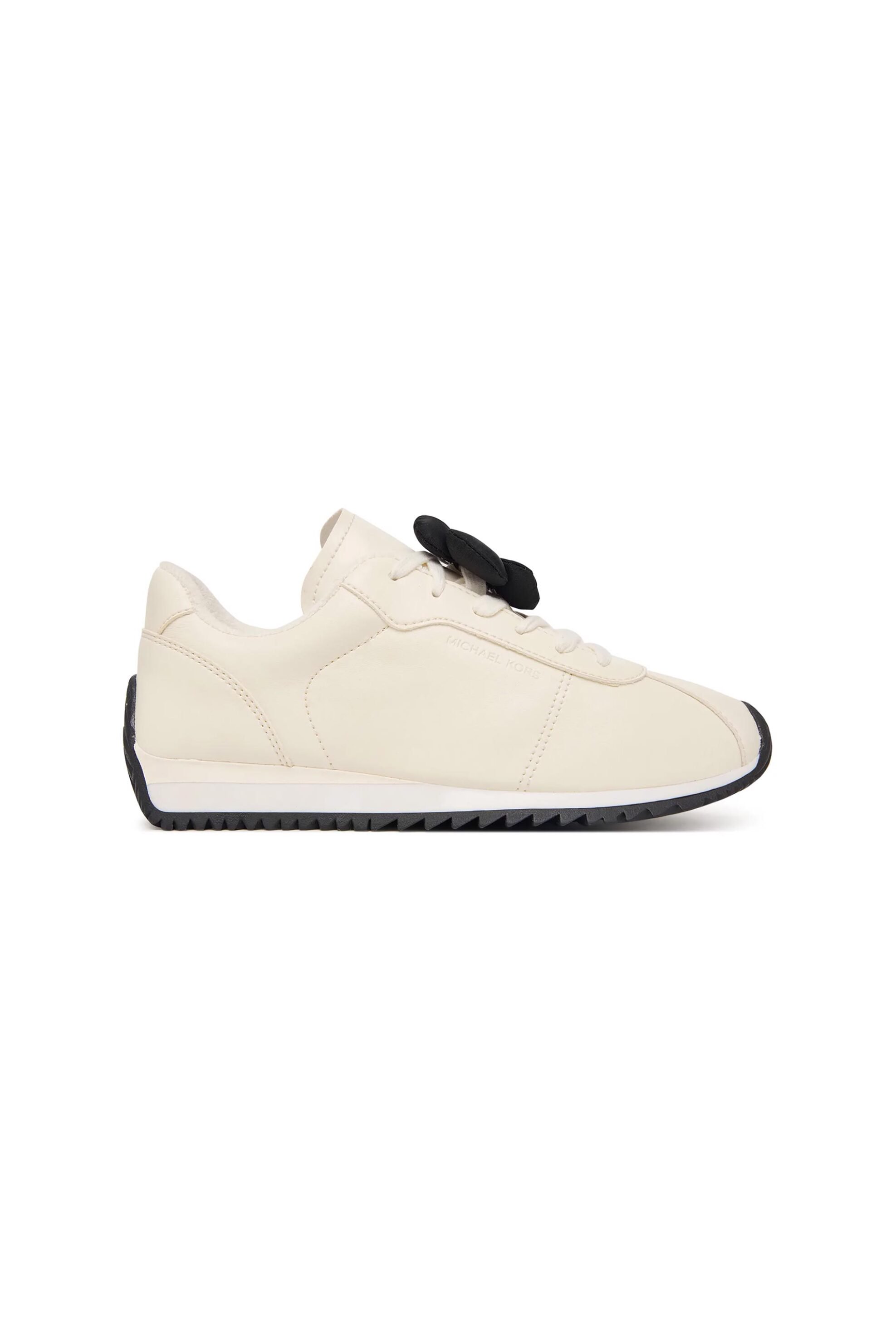 MICHAEL KORS Michael Kors γυναικεία sneakers με contrast λουλούδι με monogram "Rhodes" - 43T6RHFS1L Κρέμ