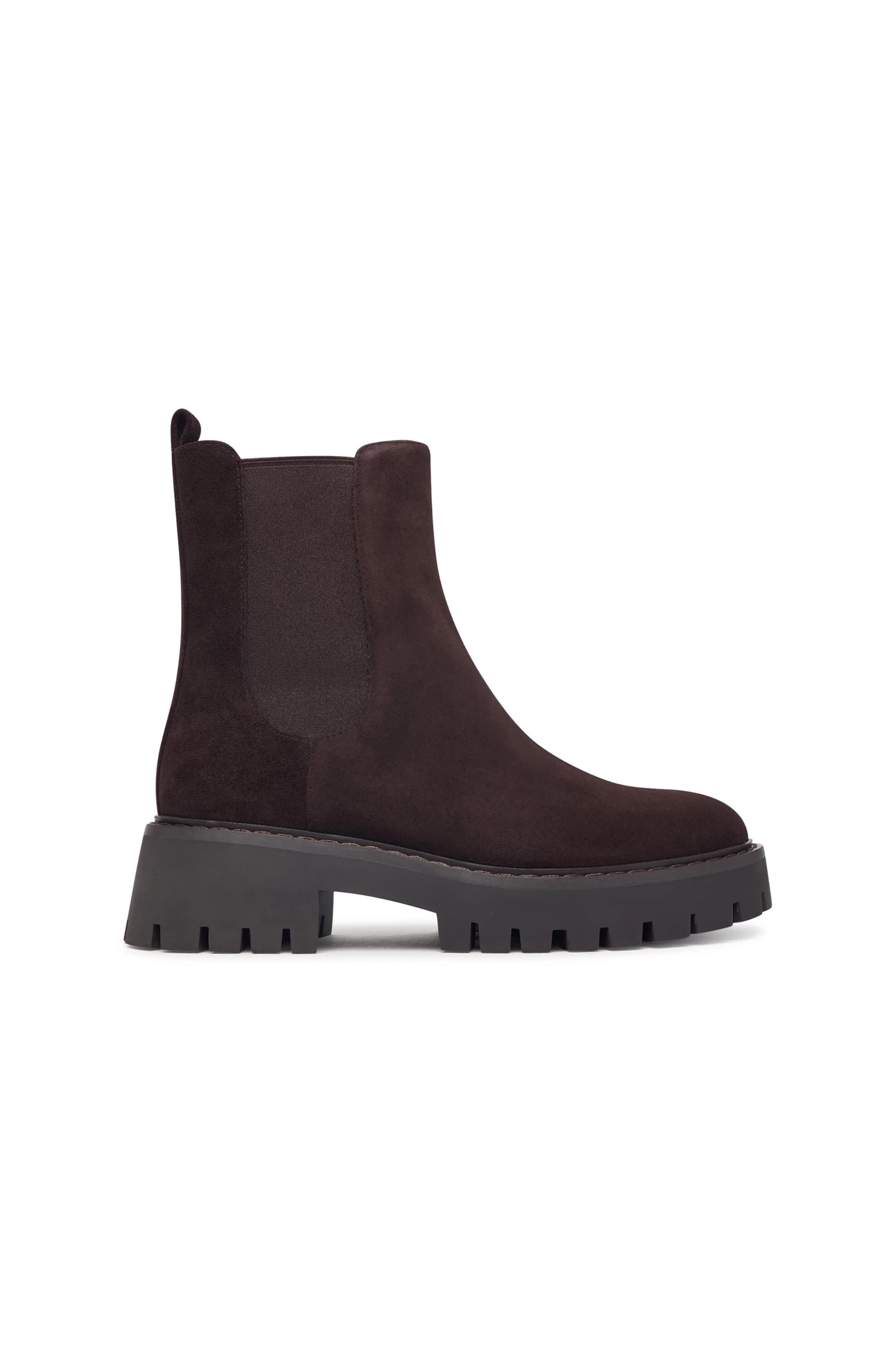 MICHAEL KORS Michael Kors γυναικεία suede μποτάκια Chelsea "Asher" - 40F5ASFE5S Καφέ Σκούρο