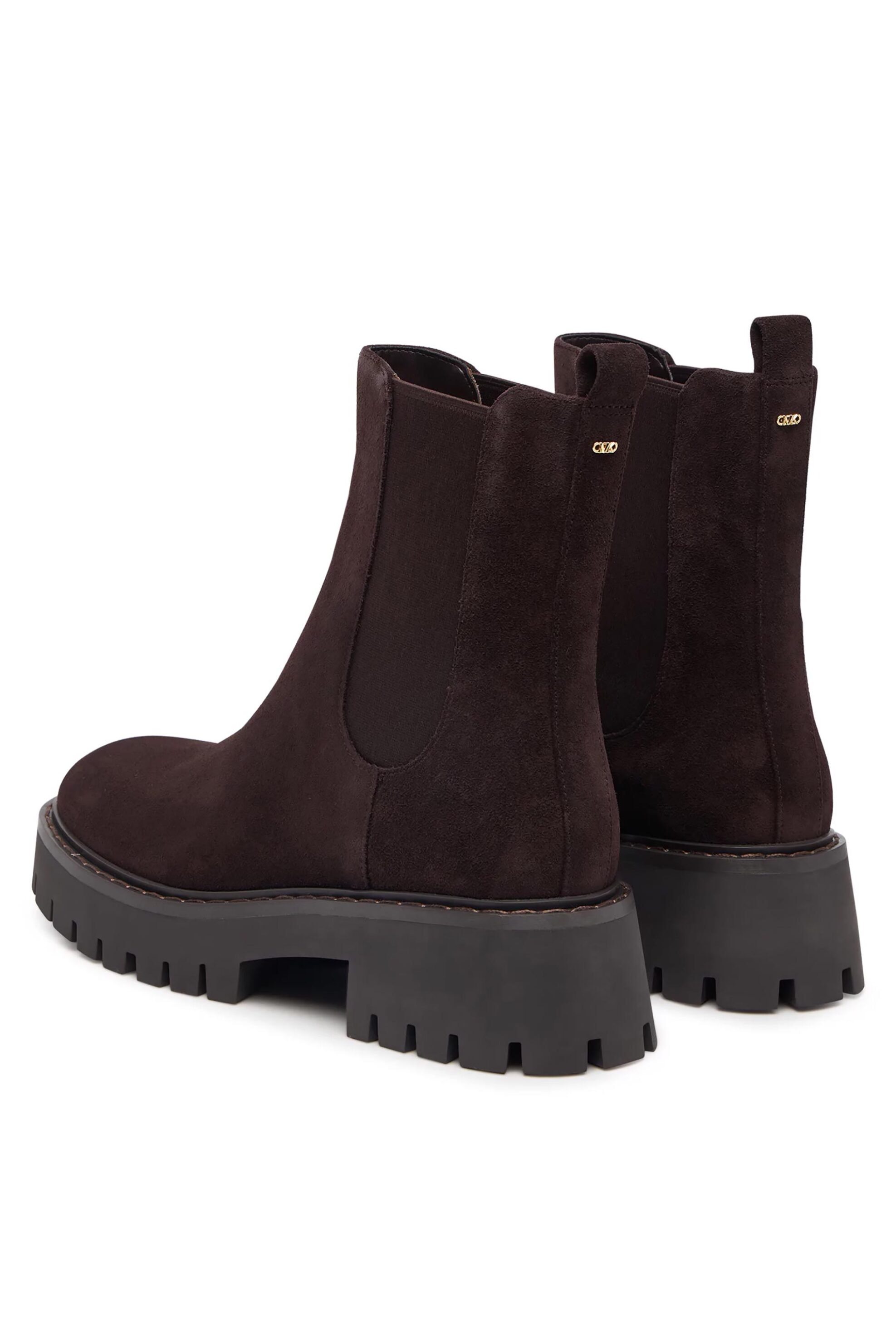 MICHAEL KORS Michael Kors γυναικεία suede μποτάκια Chelsea "Asher" - 40F5ASFE5S Καφέ Σκούρο - 3