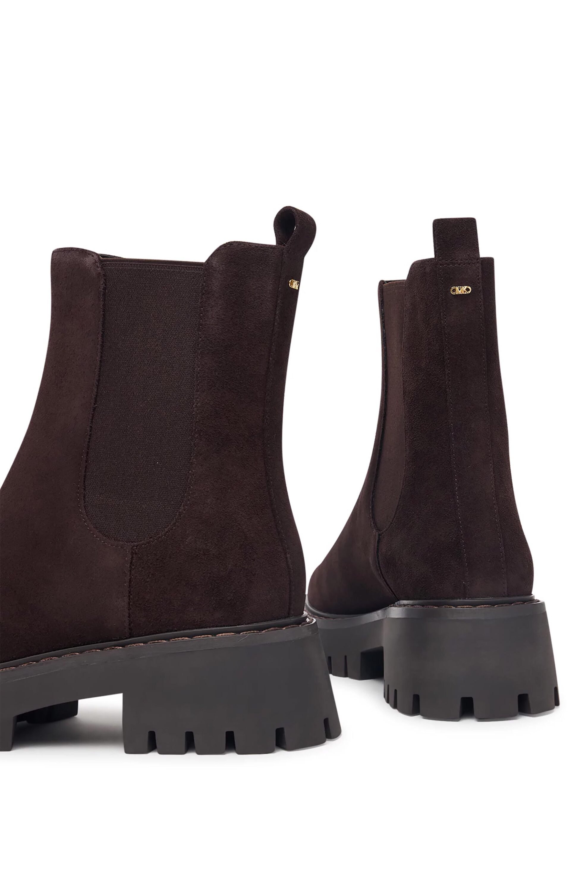 MICHAEL KORS Michael Kors γυναικεία suede μποτάκια Chelsea "Asher" - 40F5ASFE5S Καφέ Σκούρο - 4