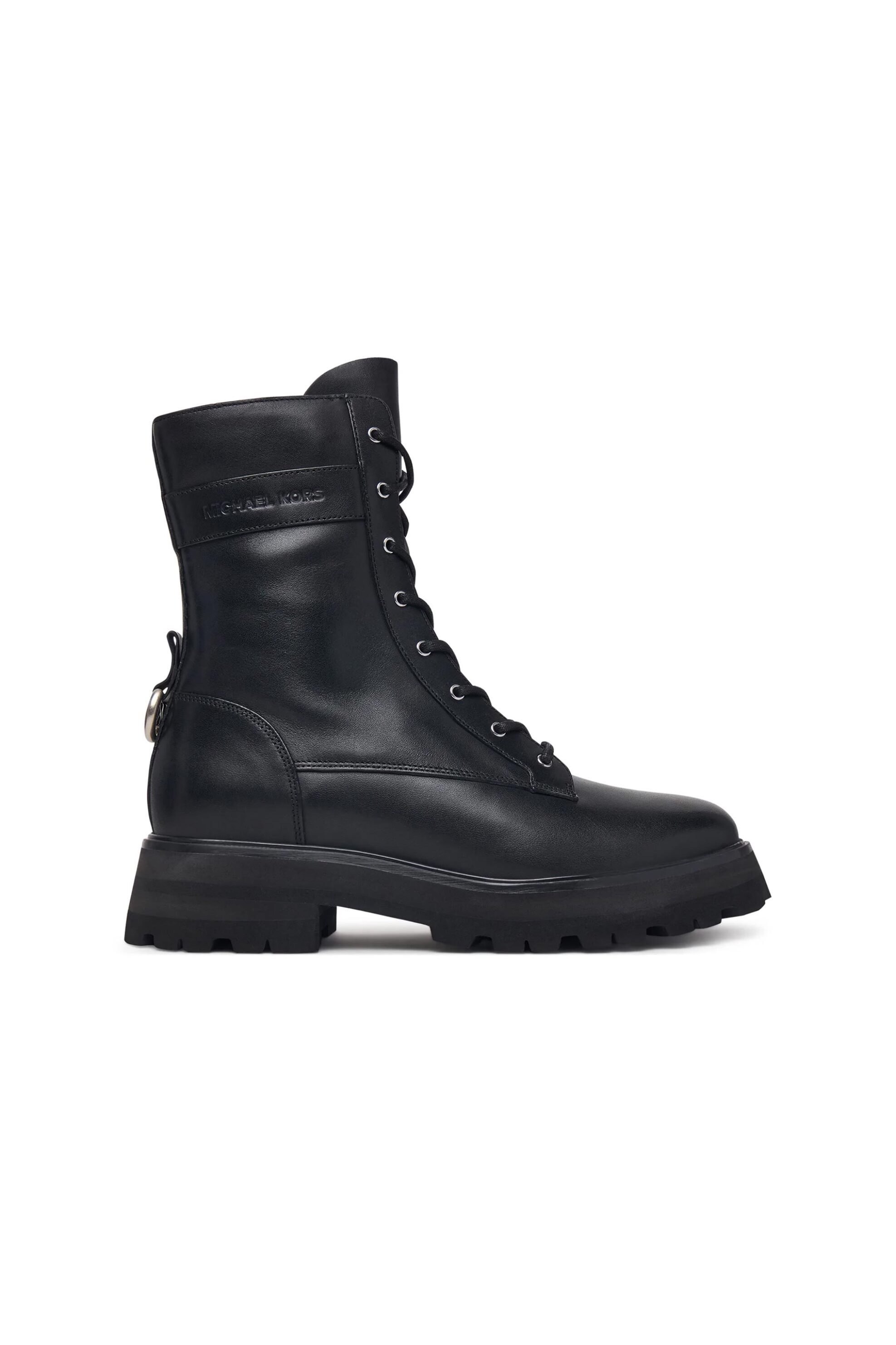 MICHAEL KORS Michael Kors γυναικεία δερμάτινα μποτάκια "Caleb" - 40F6CBFE5L Μαύρο