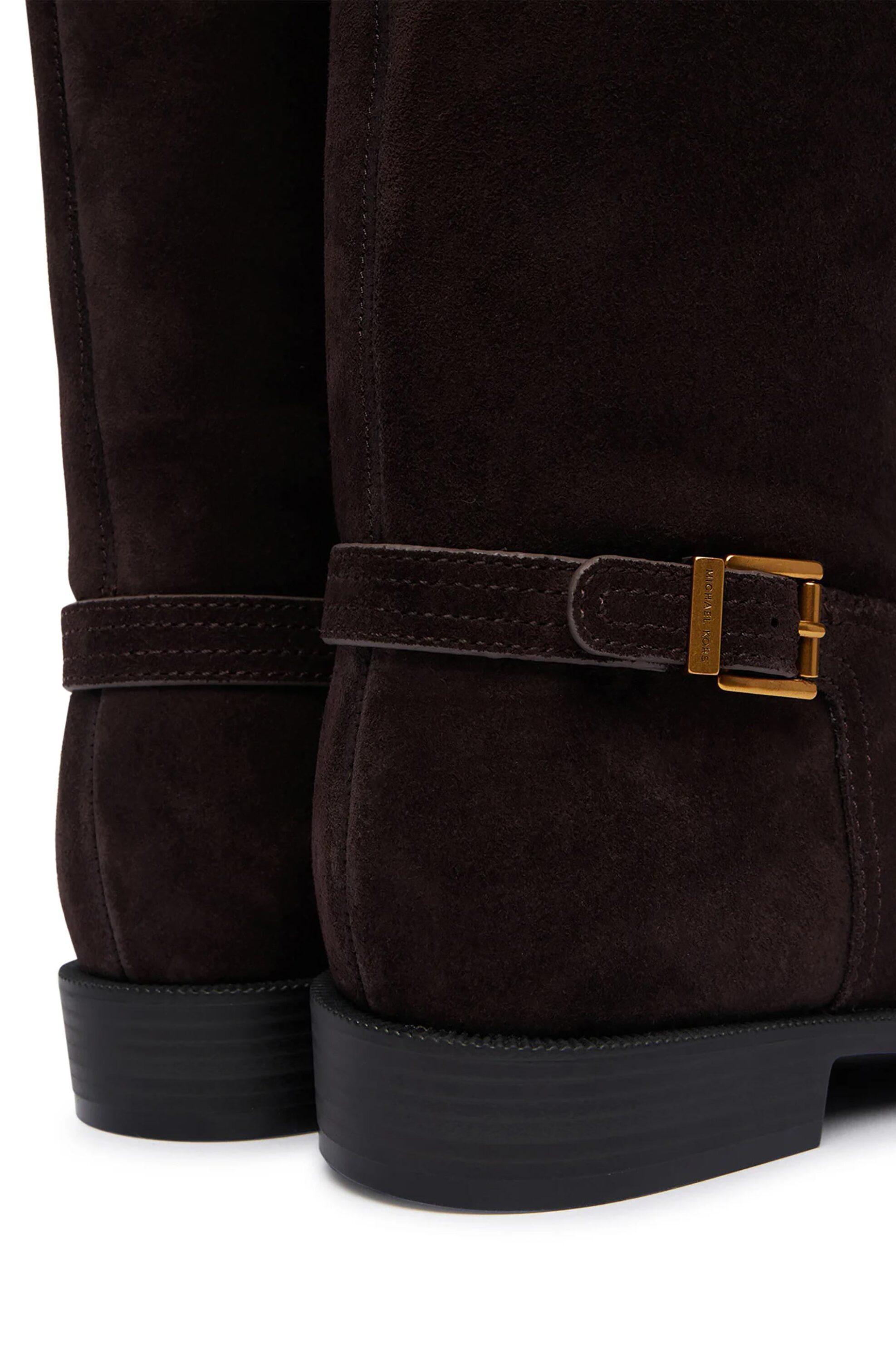 MICHAEL KORS Michael Kors γυναικείες suede μπότες "Harleigh" - 40F6HRMB5S Καφέ Σκούρο - 4