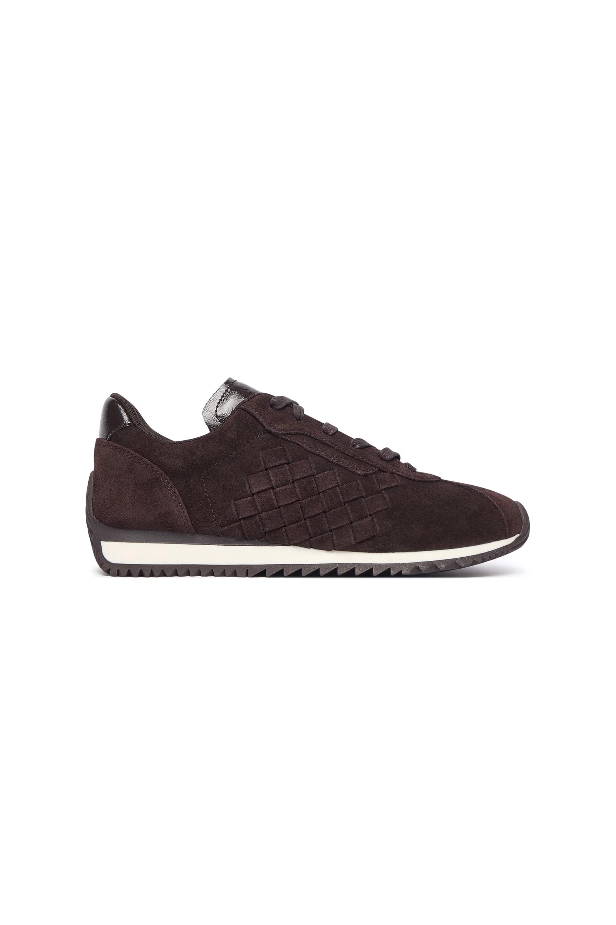 MICHAEL KORS Michael Kors γυναικεία suede sneakers "Rhodes" - 43F6RHFS2S Καφέ Σκούρο