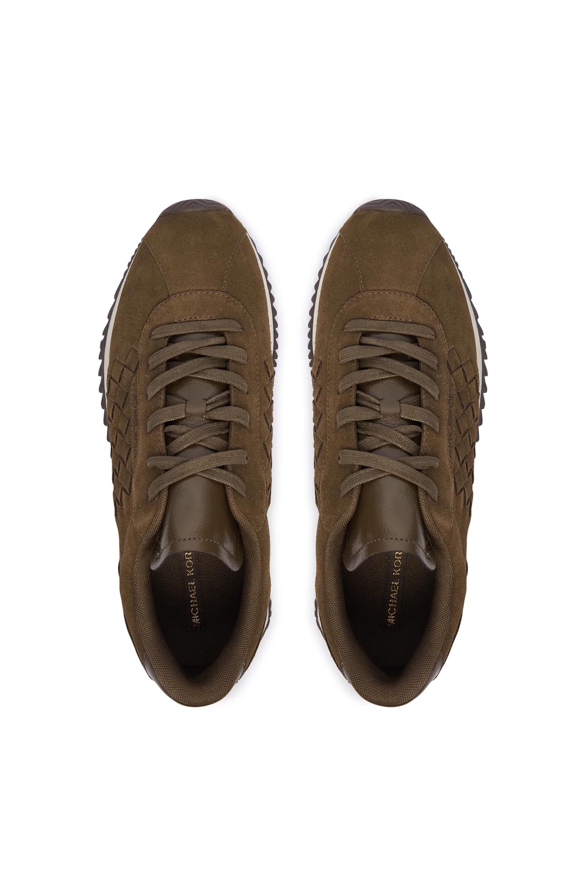 MICHAEL KORS Michael Kors γυναικεία suede sneakers "Rhodes" - 43F6RHFS2S Χακί - 4