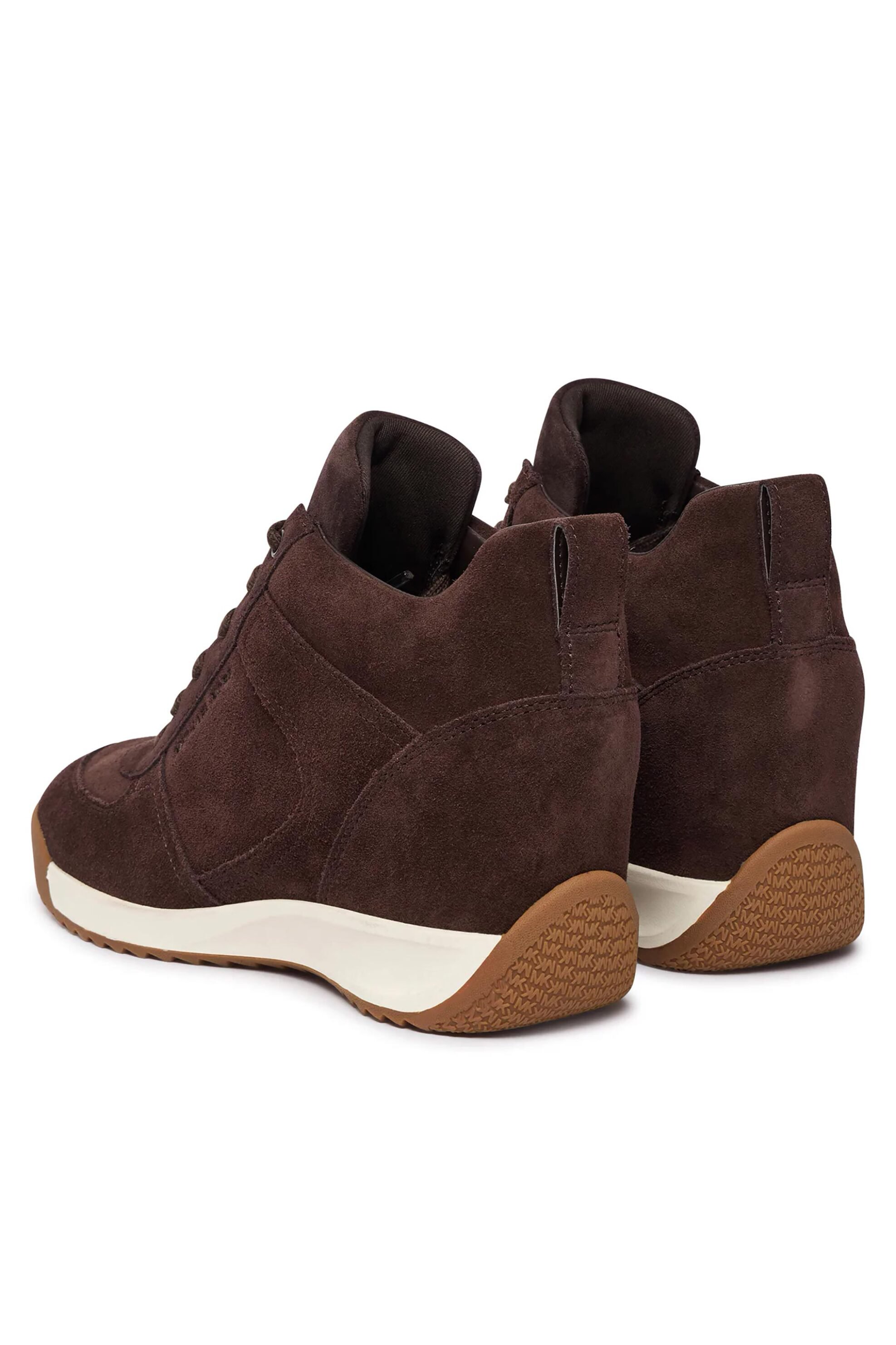 MICHAEL KORS Michael Kors γυναικεία suede sneakers μποτάκια "Nikko" - 43F6NKFS1S Καφέ Σκούρο - 3