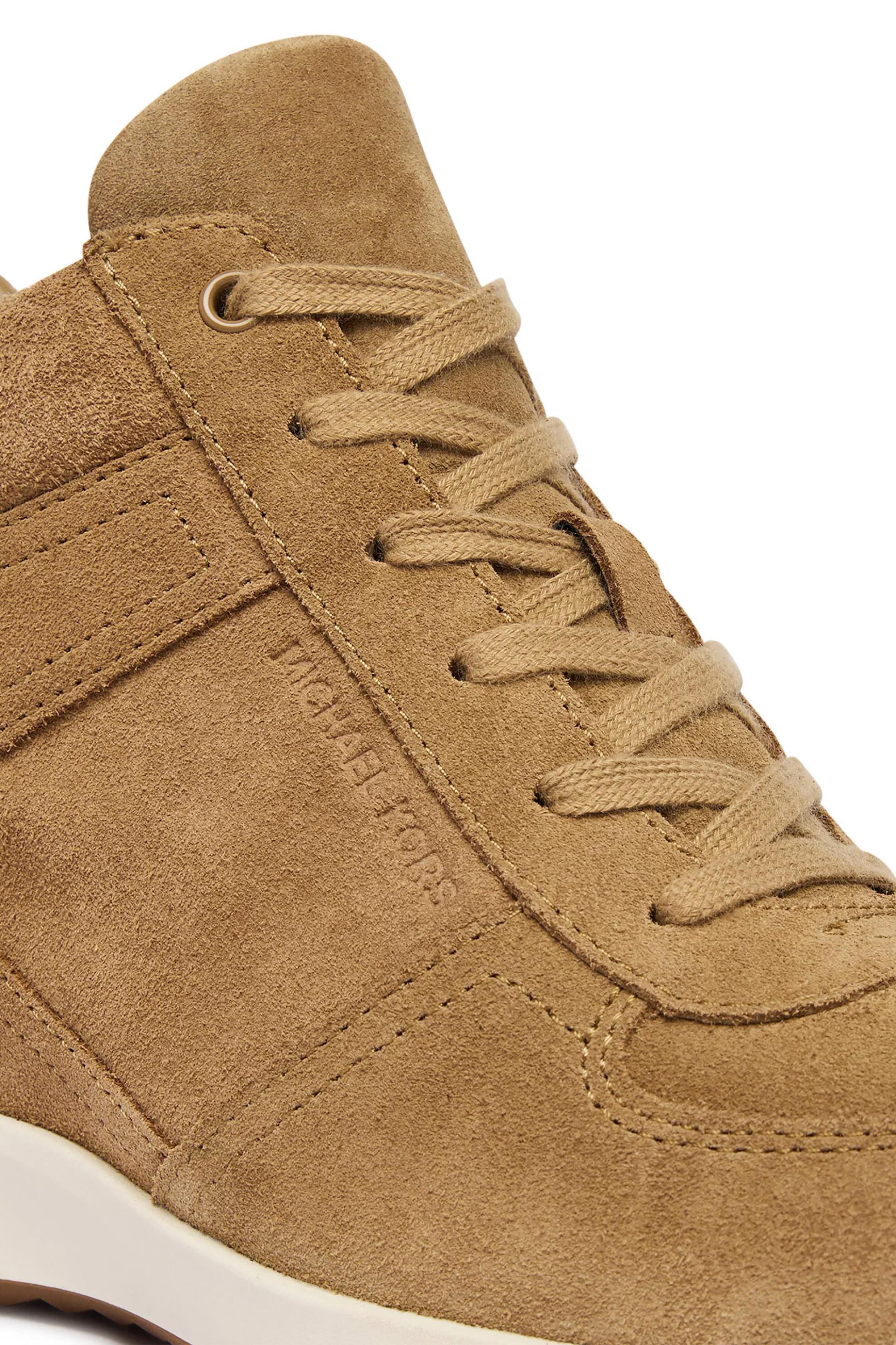 MICHAEL KORS Michael Kors γυναικεία suede sneakers μποτάκια "Nikko" - 43F6NKFS1S Καμηλό - 4