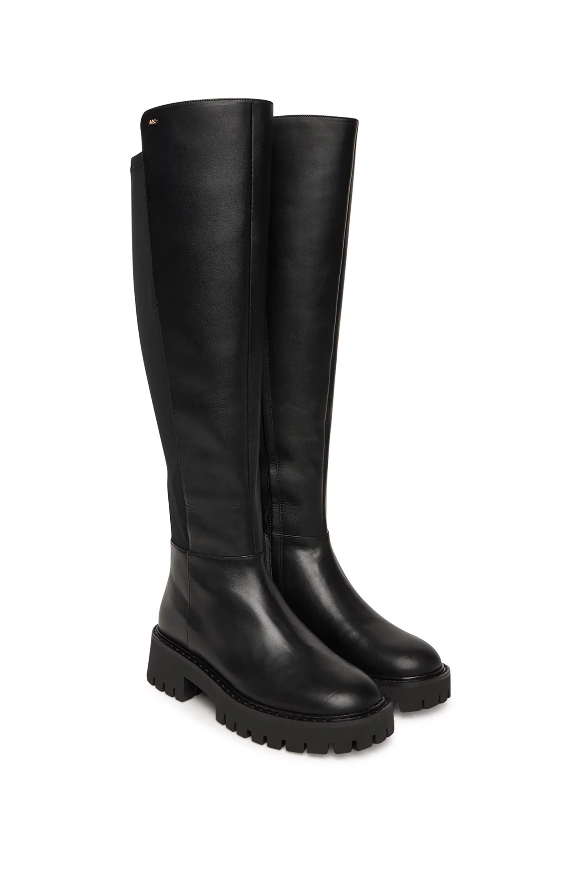 MICHAEL KORS Michael Kors γυναικείες δερμάτινες μπότες "Asher" - 40F4ASFB8L Μαύρο - 2