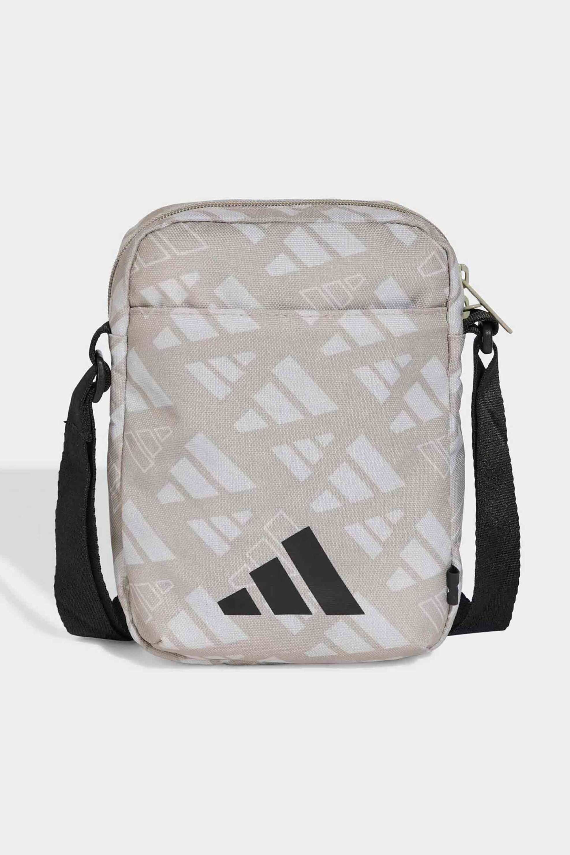 ADIDAS Adidas unisex τσαντάκι crossbody "Linear Monogram Graphic Organizer" - JX1252 Γκρι