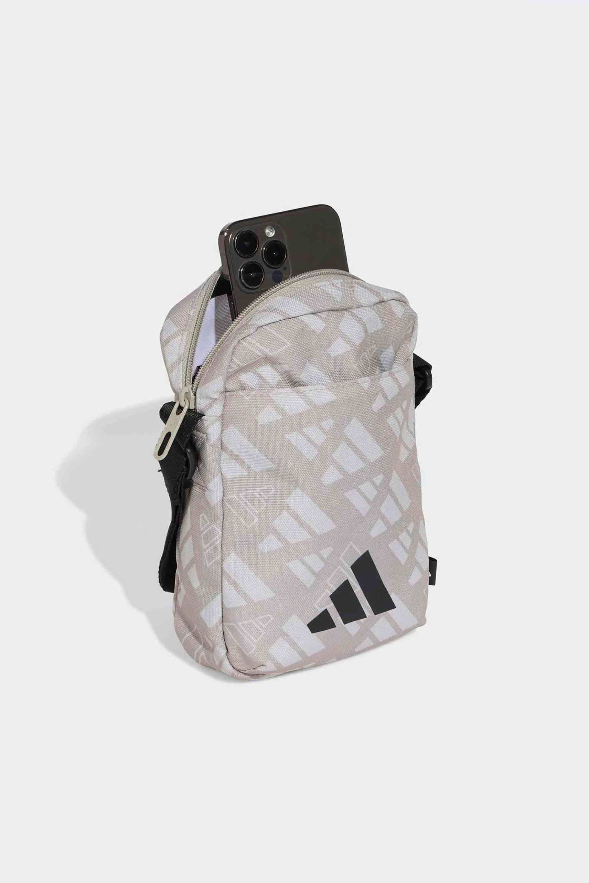 Adidas unisex τσαντάκι crossbody "Linear Monogram Graphic Organizer" - JX1252 Γκρι φωτογραφία