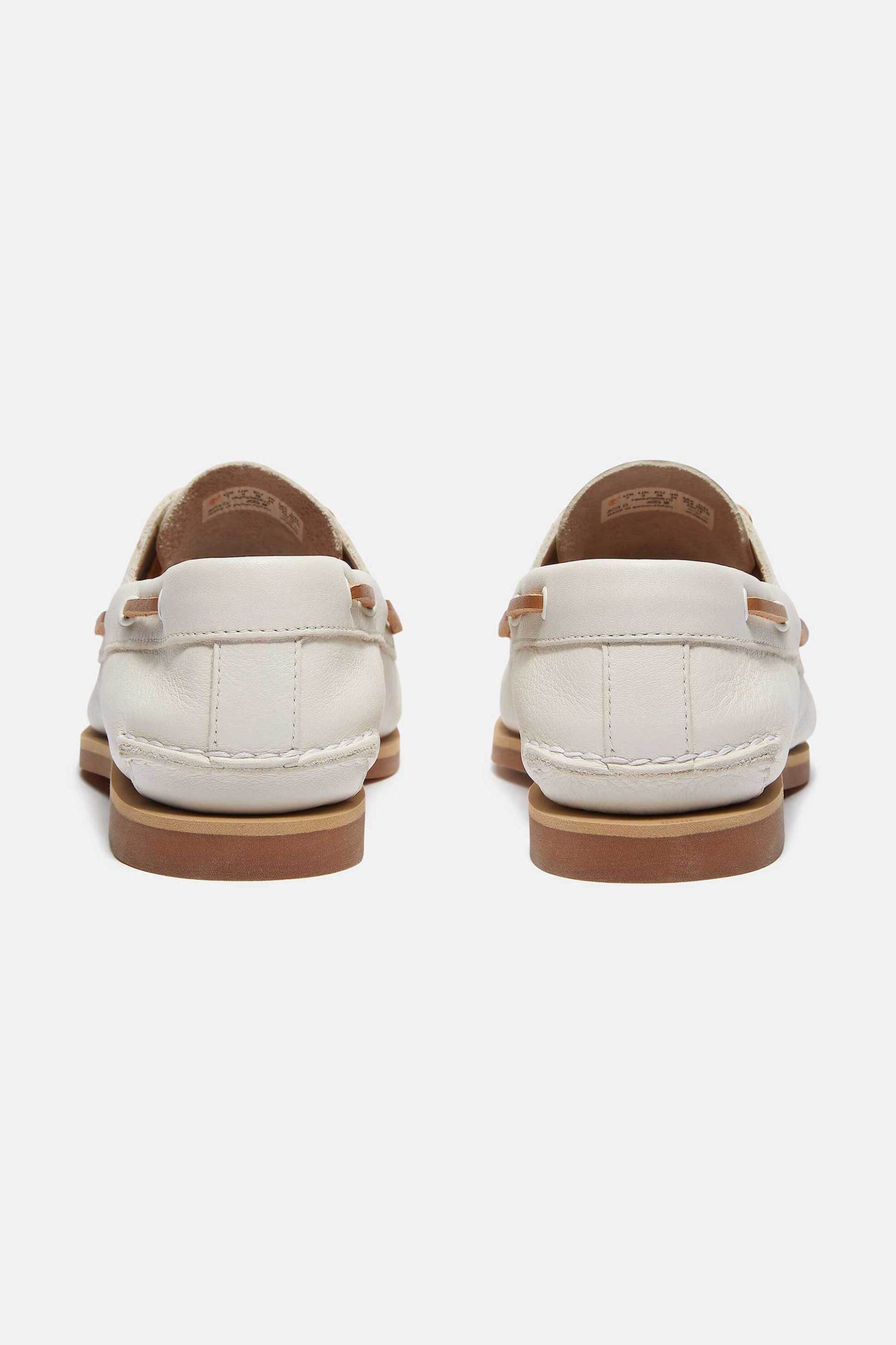Timberland Γυναικεία Δερμάτινα Boat Shoes Classic - Tb0A2Q9Xetd1 Λευκό