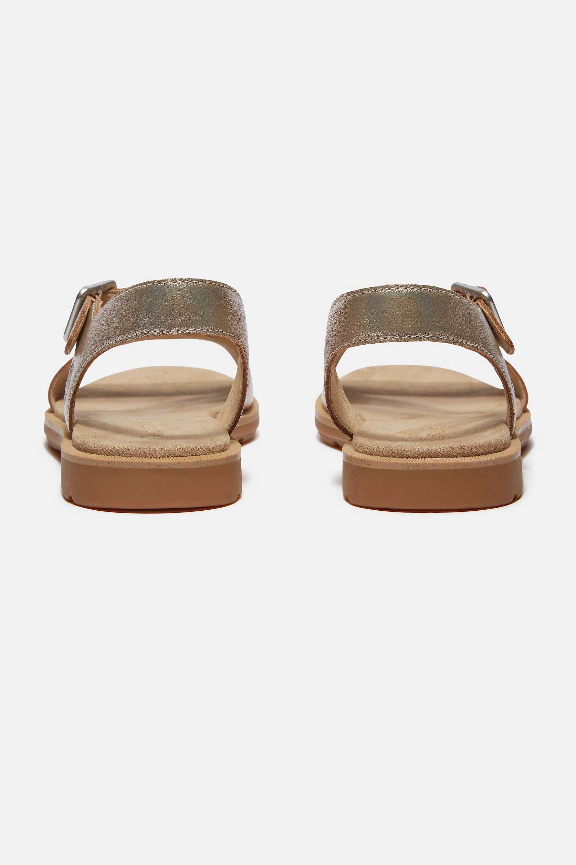 Timberland Γυναικεία Δερμάτινα Σανδάλια Calista Bay - Tb0A2R2Tn751 Χρυσό