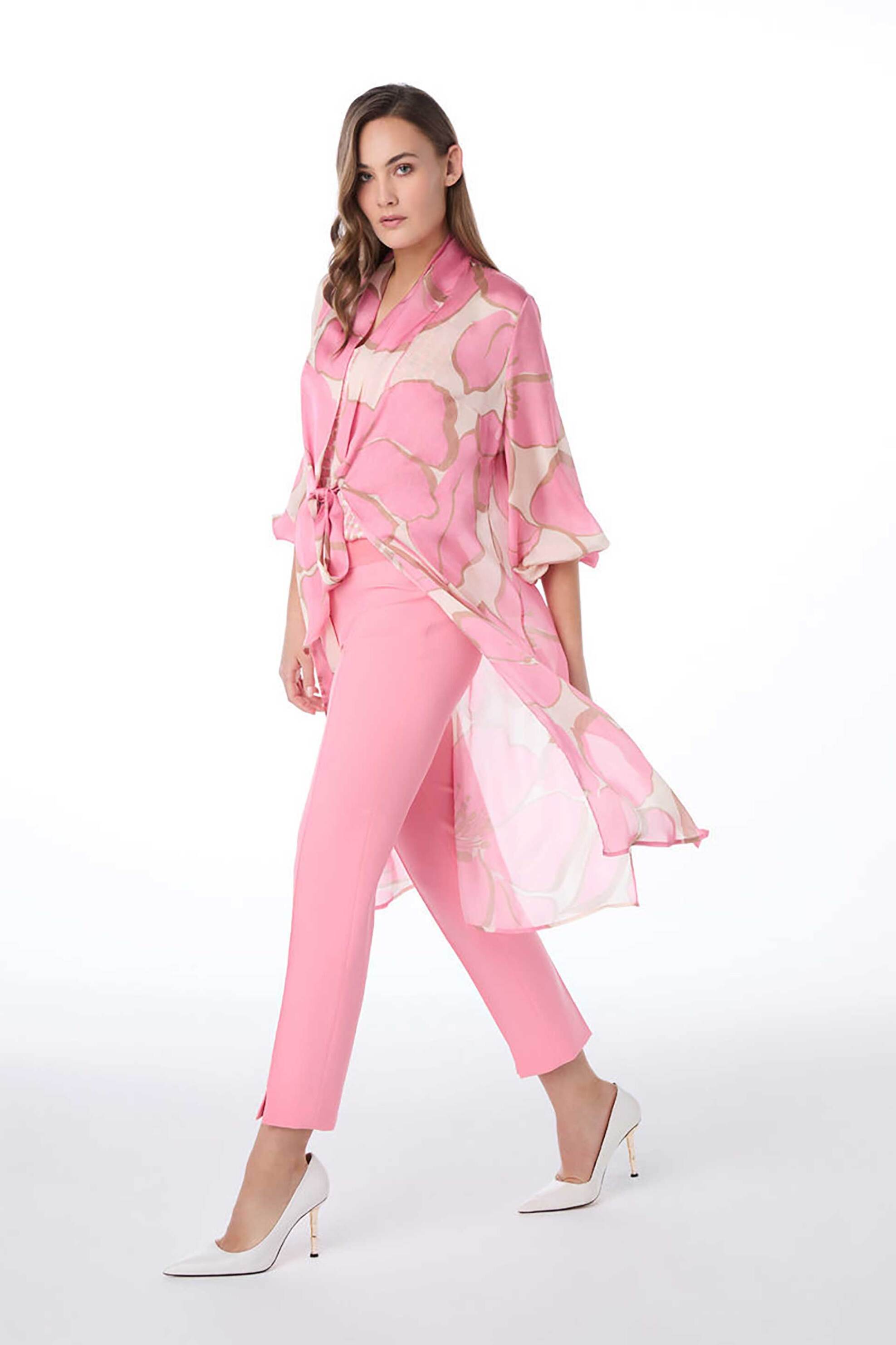 Bella P. γυναικεία τουνίκ με floral print - 21251.0480.06105 Ροζ φωτογραφία