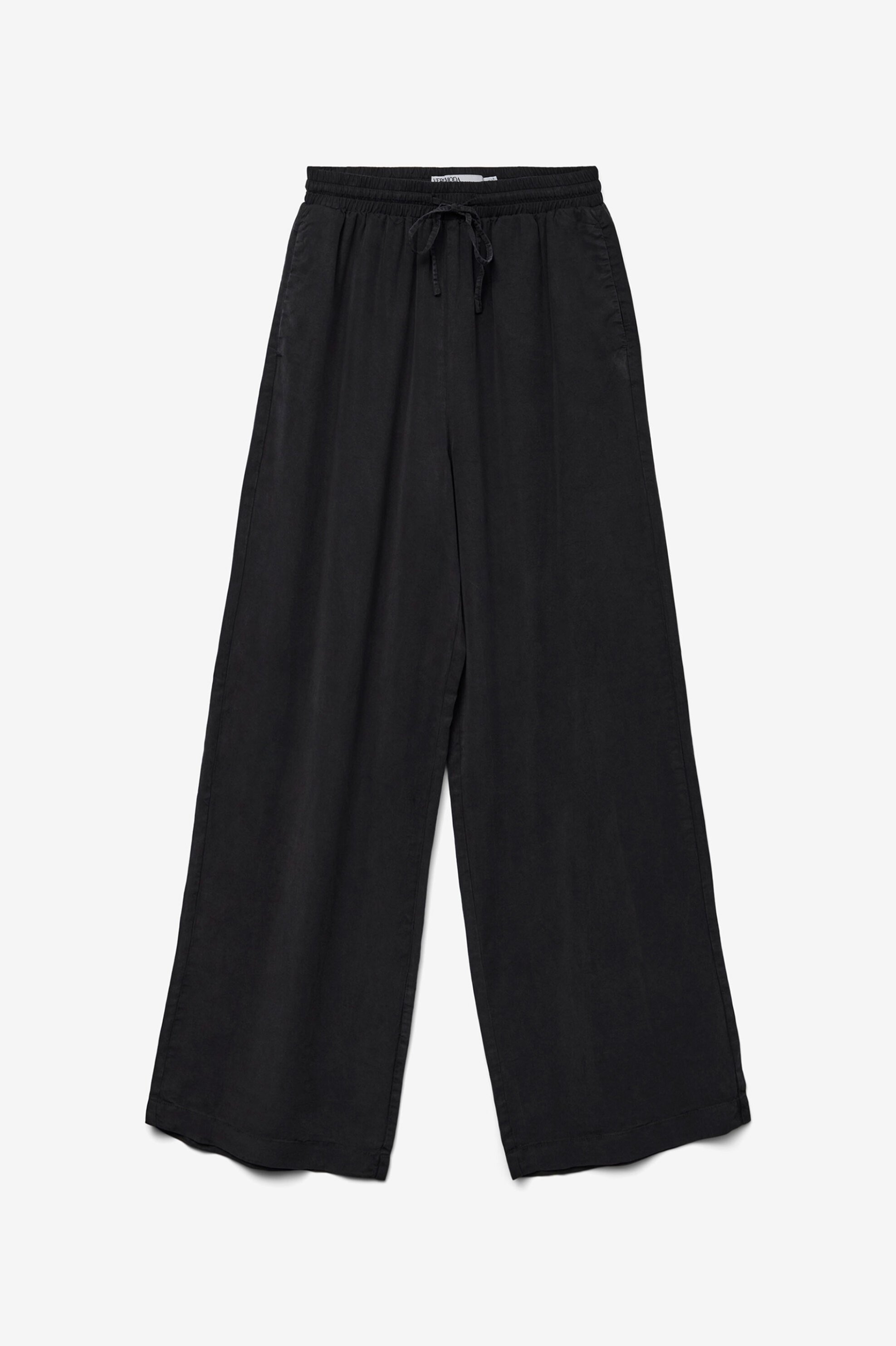 Vero Moda Γυναικείο Ψηλόμεσο Παντελόνι Μονόχρωμο Relaxed Fit - 10304898 Μαύρο