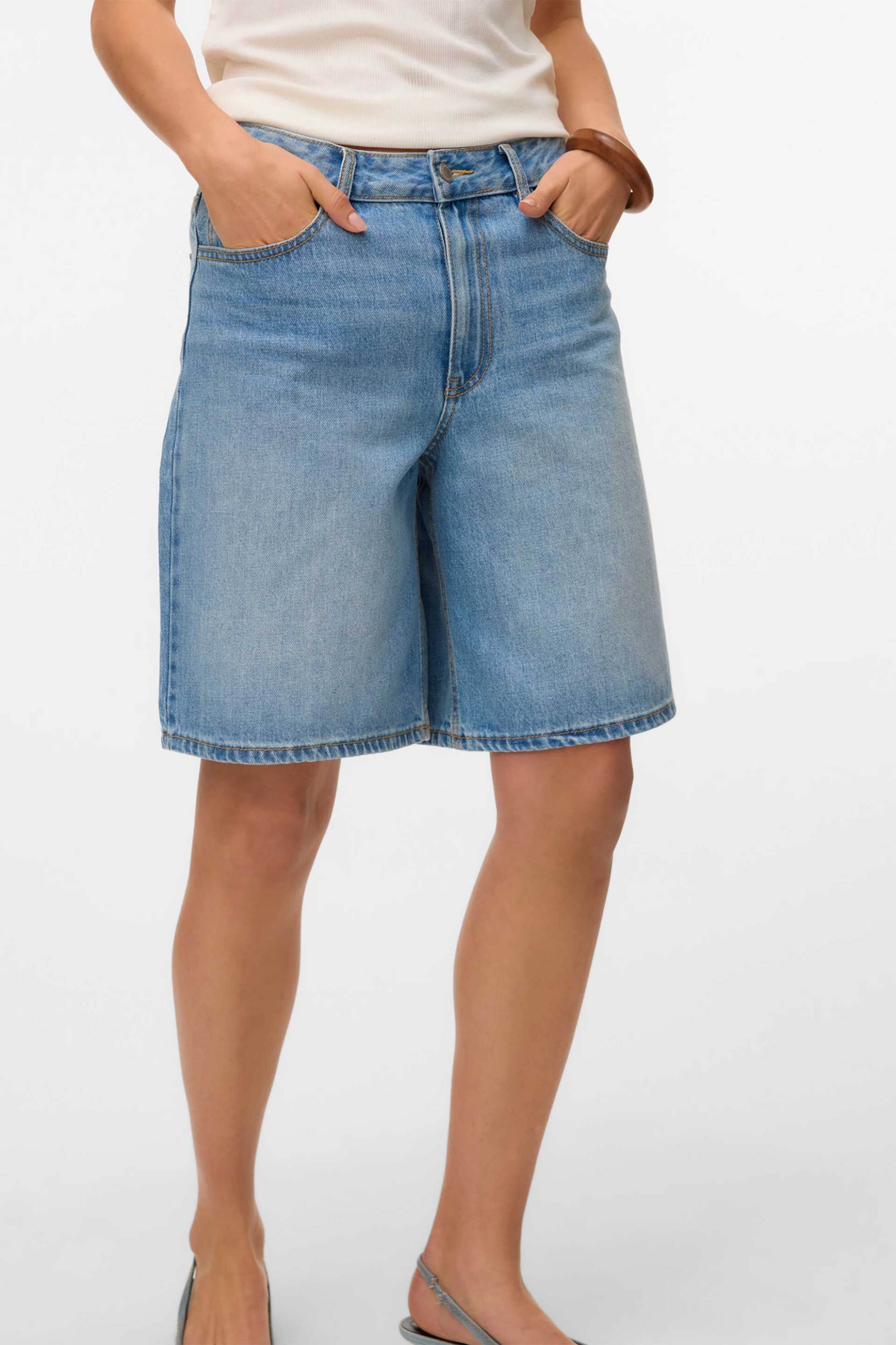 Vero Moda Γυναικείο Σορτς Denim Relaxed Fit - 10328836 Blue